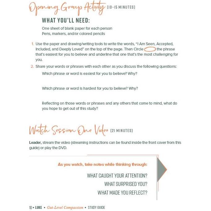 Luke Bible Study Guide plus Streaming Video: Gut-Level Compassion (Beautiful Word Bible Studies)