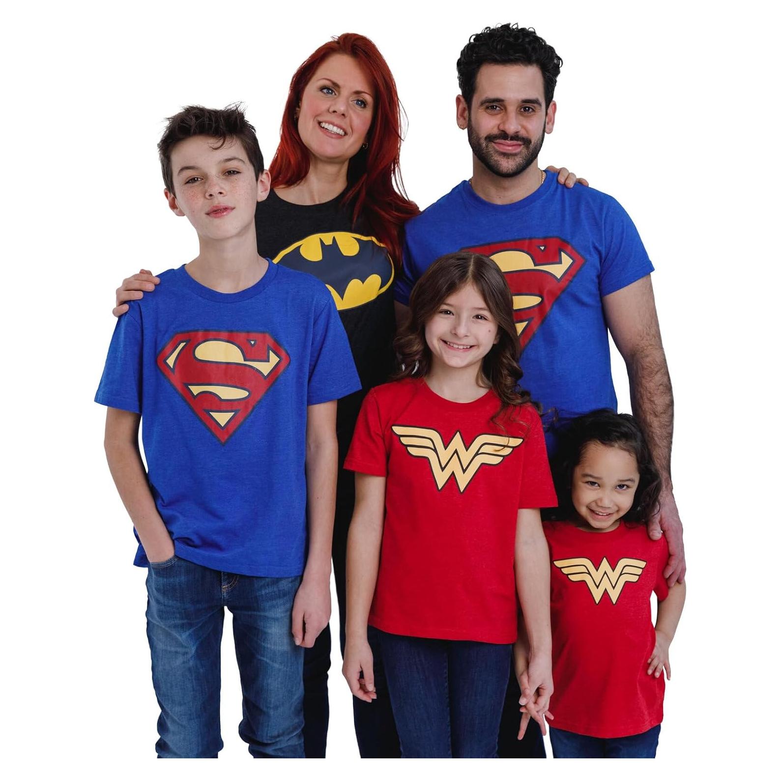 Camiseta DC Comics Liga de la Justicia Batman Superman Mujer Maravilla 12 Meses