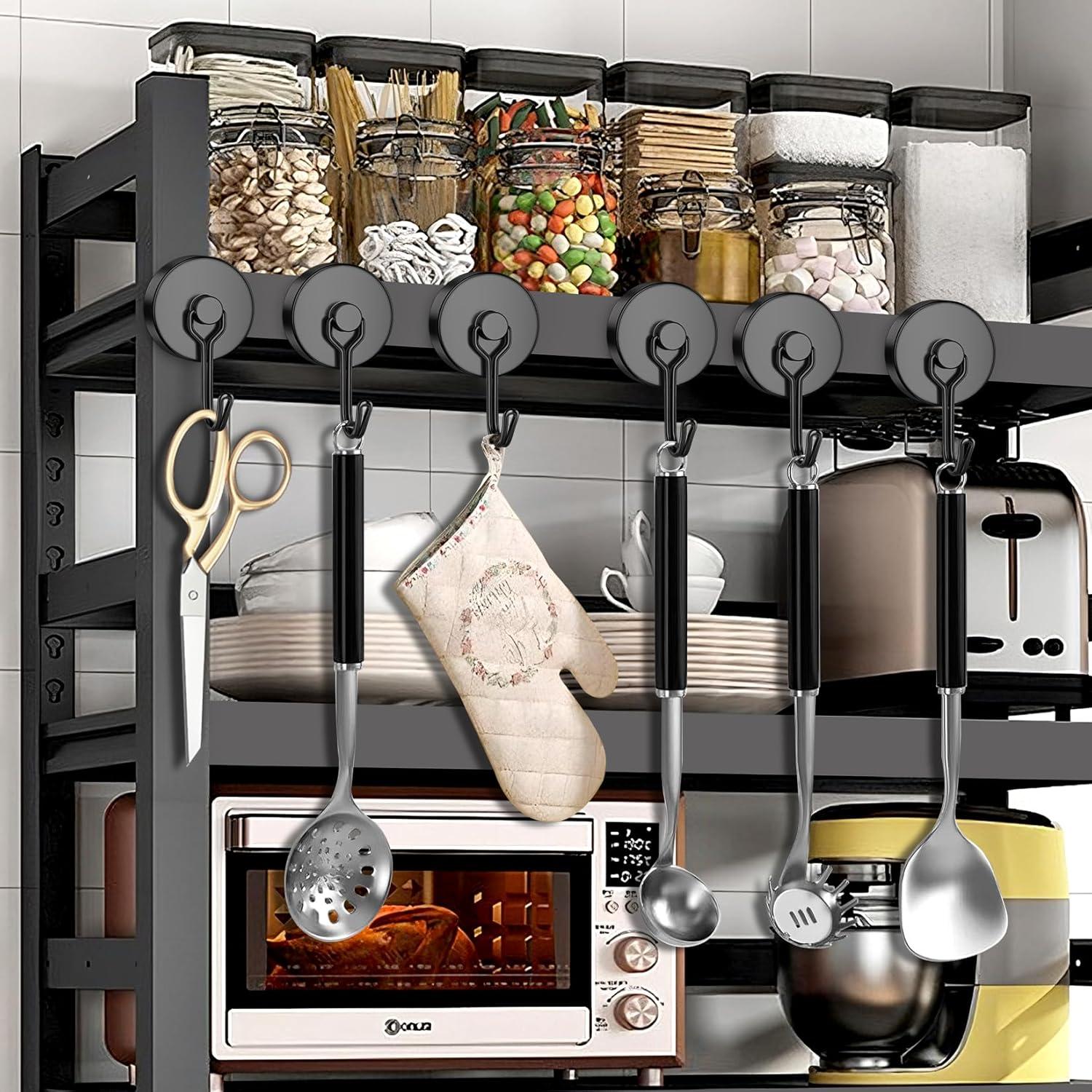 Ganchos Magnéticos Giratorios FINDMAG 45kg, Paquete de 6