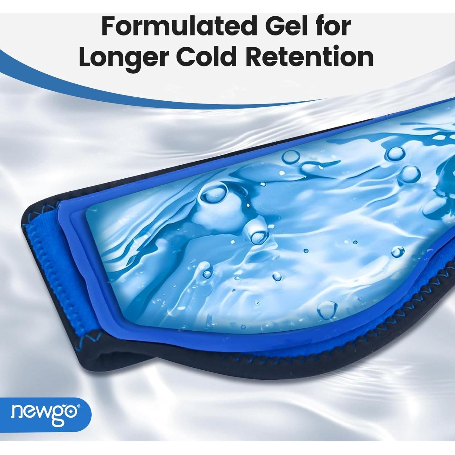 Paquete de Hielo para Cabeza NEWGO - Alivio de Dolores, Negro