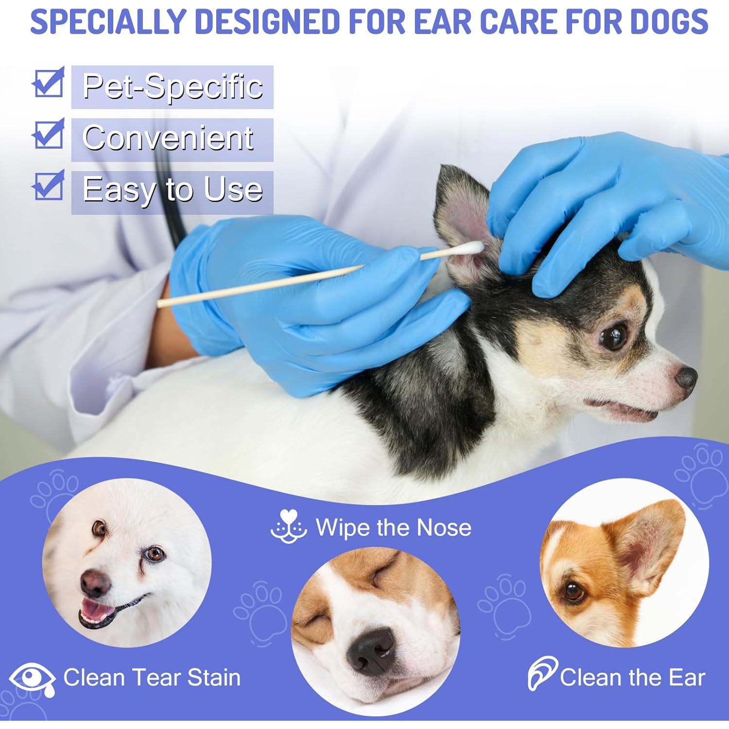 Bastones de Algodón Grandes para Perros XTM 100PCS 15.24cm