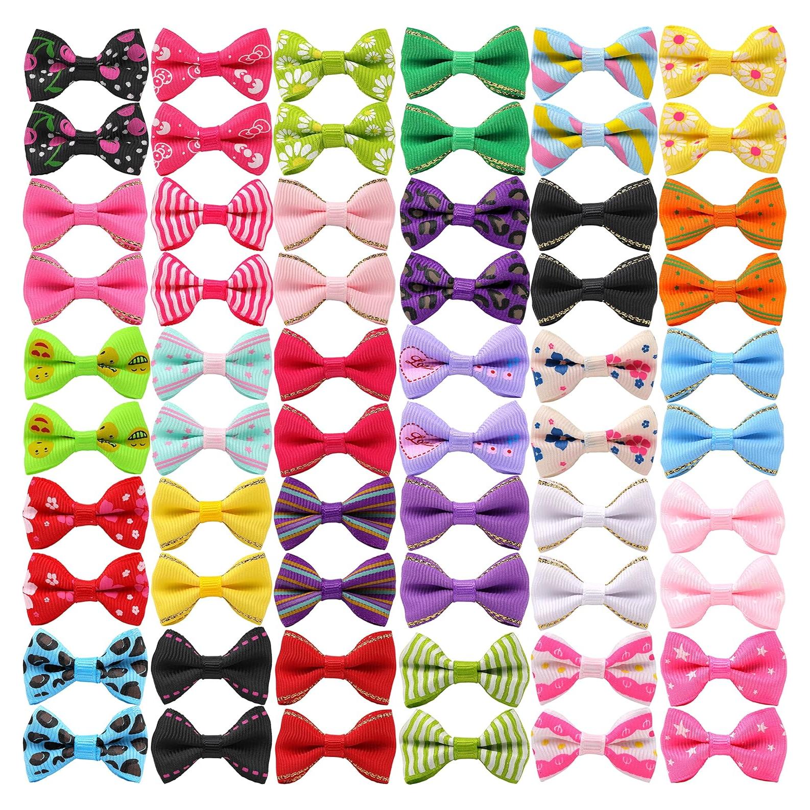 Lazos Pequeños para Perros YAKA 60 Pcs Accesorios de Pelo