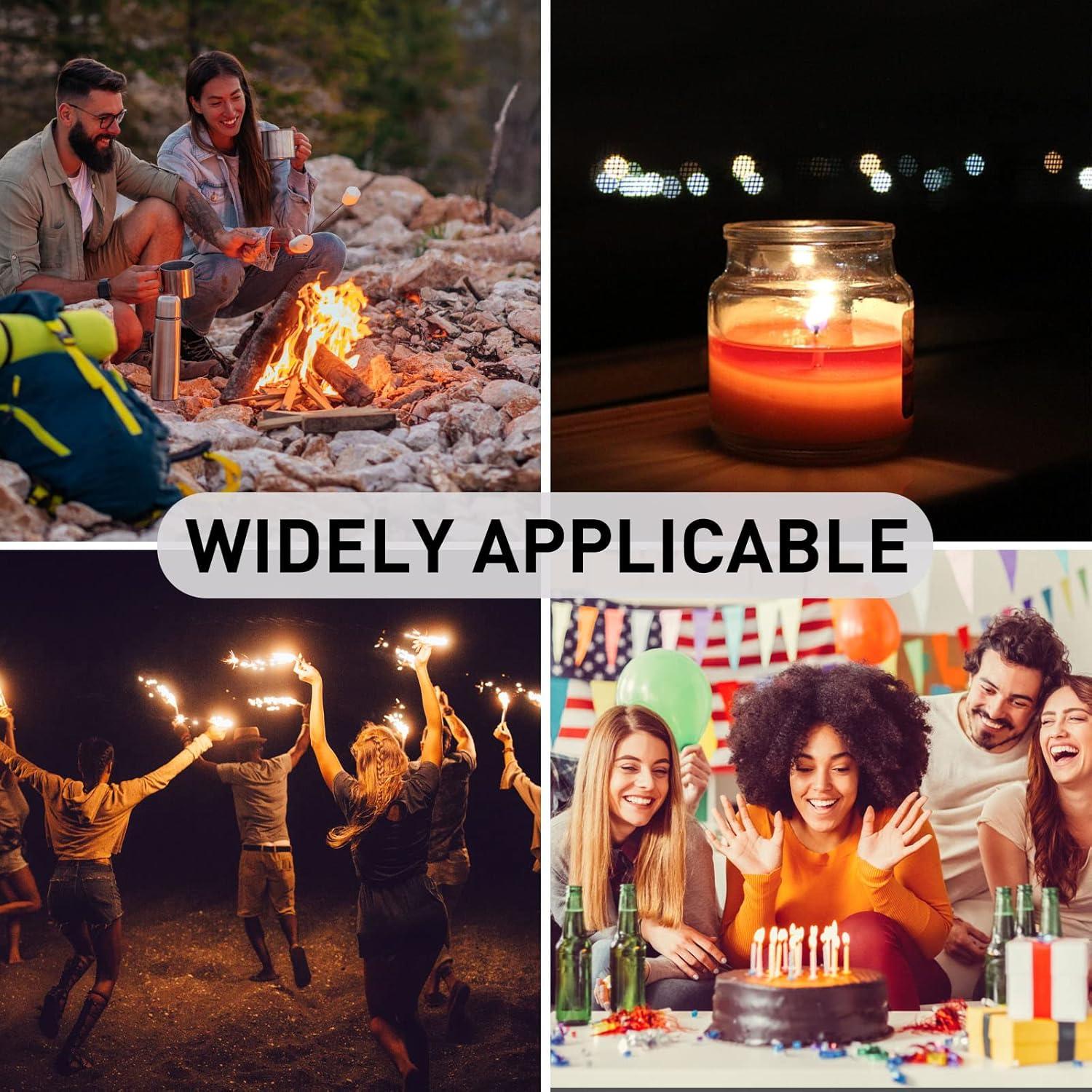 Encendedor Doble Llama Butano KANTION Negro Recargable