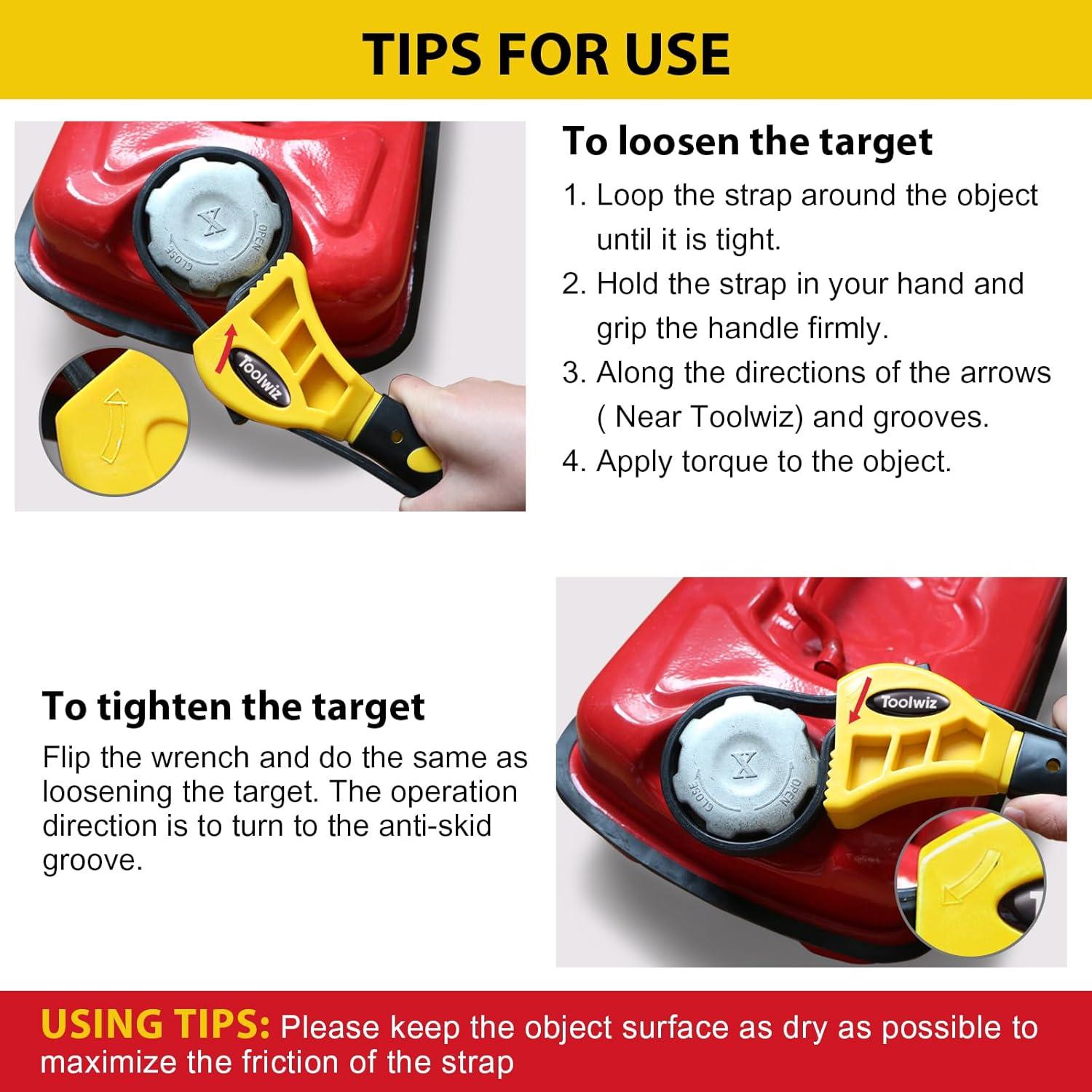 Juego de Llaves de Correa de Goma Toolwiz 2 Piezas 50 y 60 CM