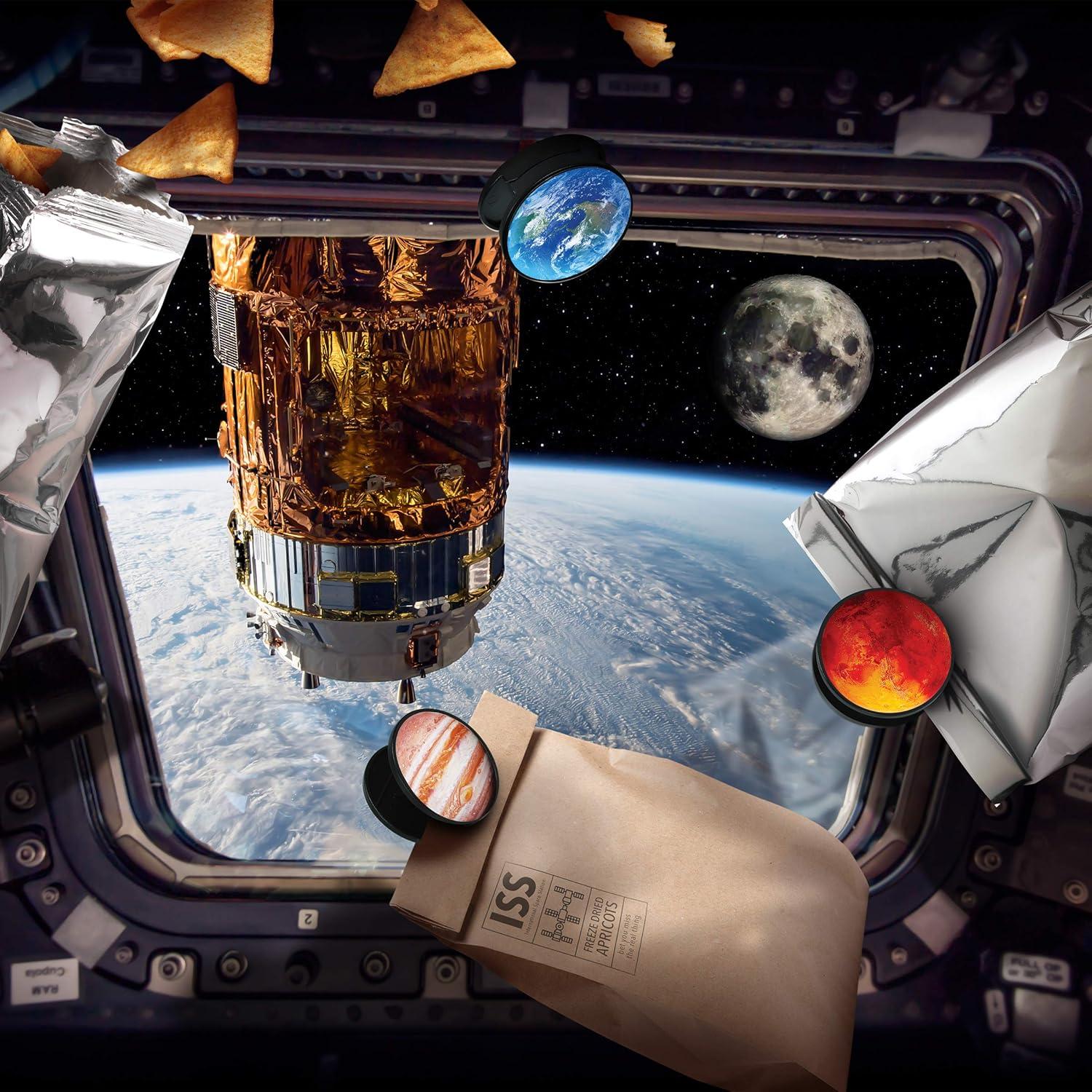 Set de 4 Clips Cósmicos Genuine Fred para Bolsas - Planetarios