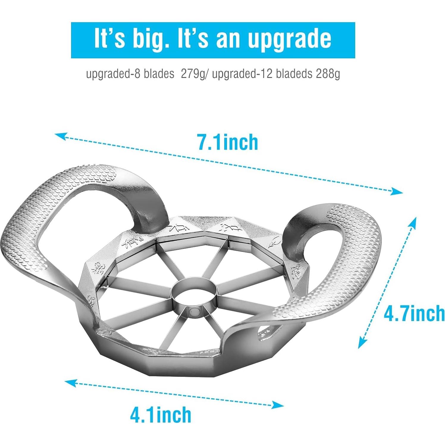 Cortador de Manzanas YUEJUJJ de Acero Inoxidable 8 Cuchillas