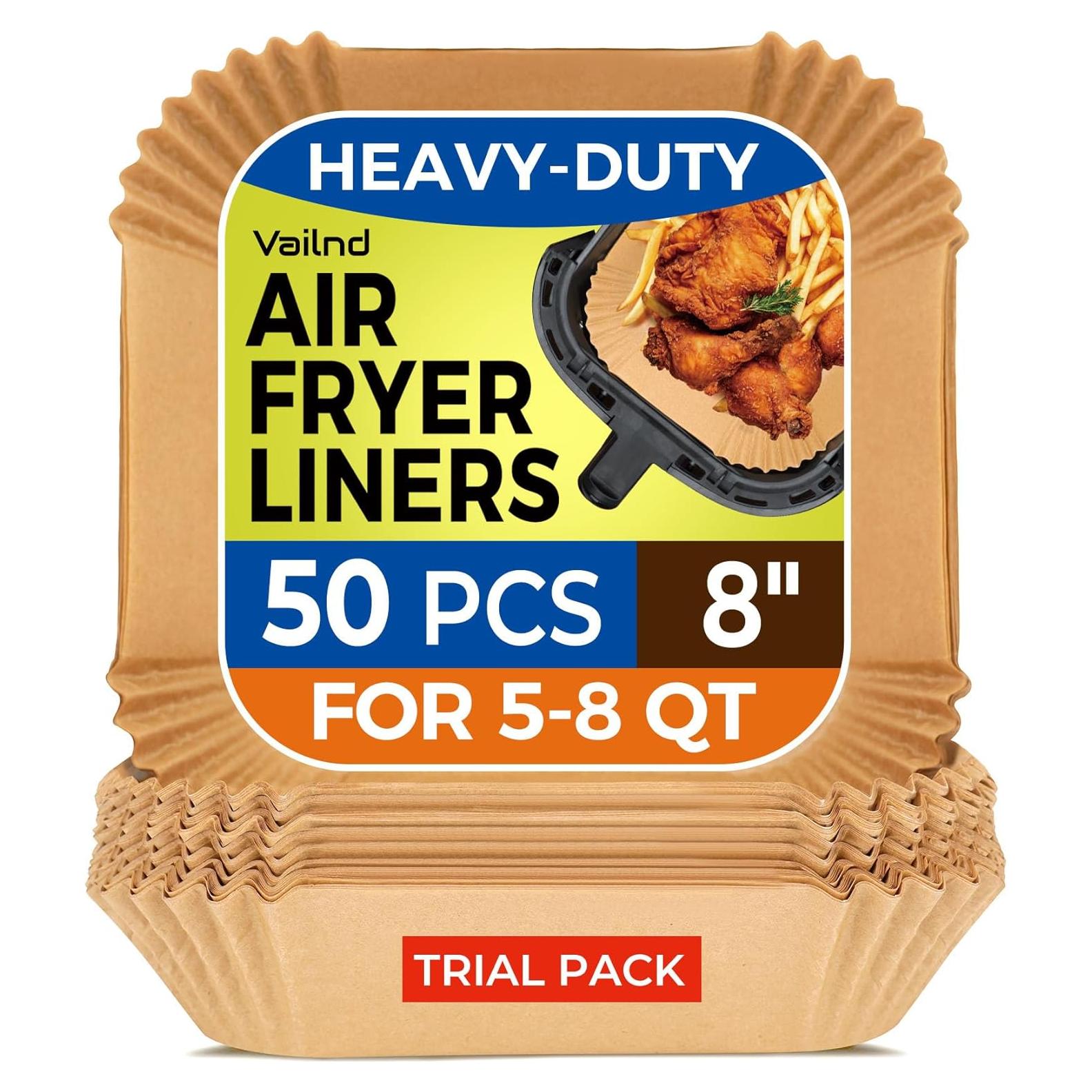 Forros de Papel para Freidora de Aire Vailnd 50 pcs 20.32 cm