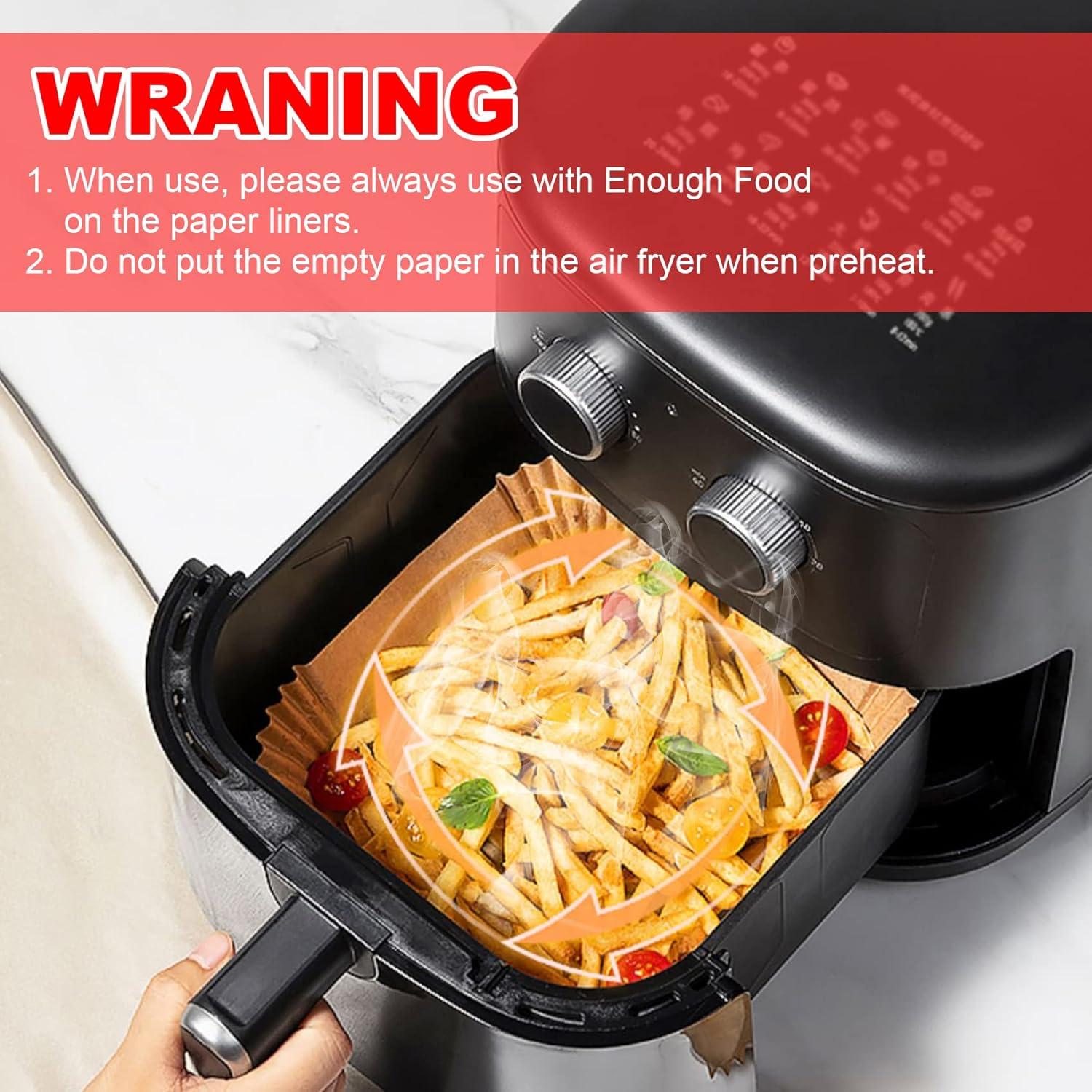 Forros de Papel para Freidora de Aire Vailnd 50 pcs 20.32 cm