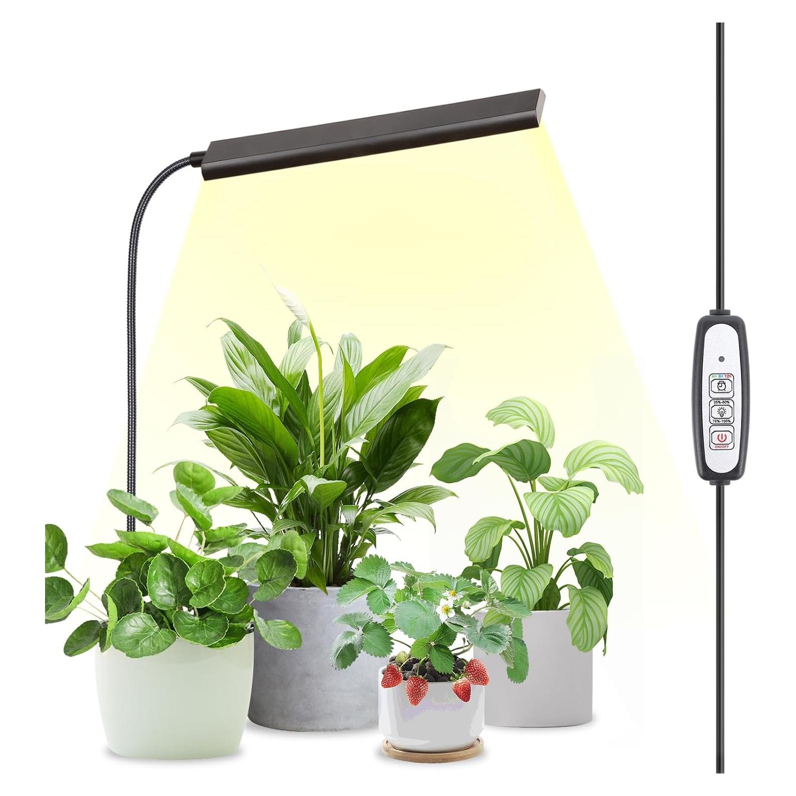 Luz de Crecimiento FOXGARDEN 52 LED con Temporizador y Brazo Flexible