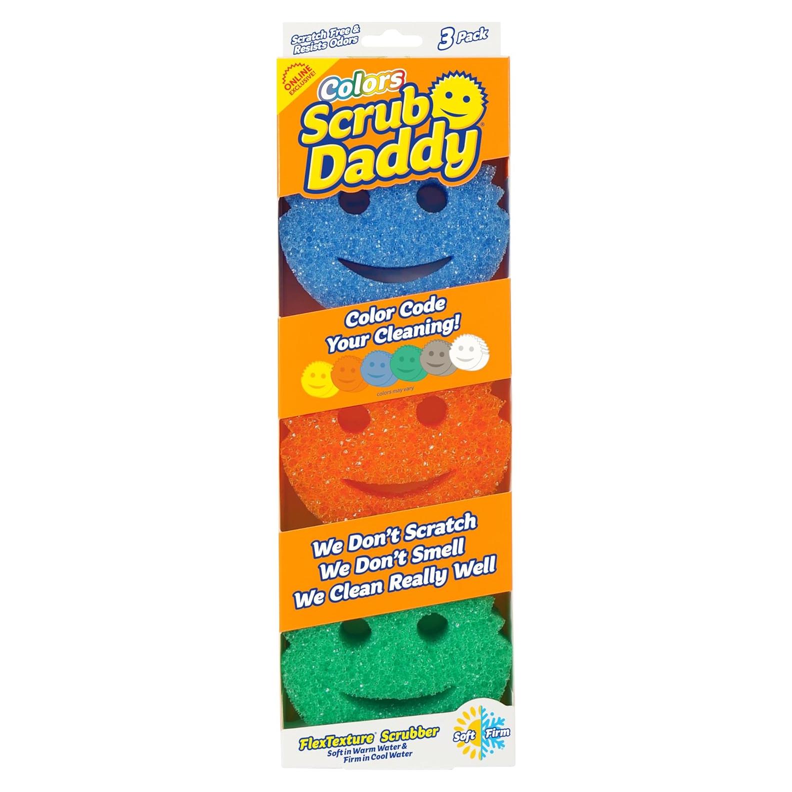 Esponjas Scrub Daddy Multipropósito Sin Rayones - 3 Unidades