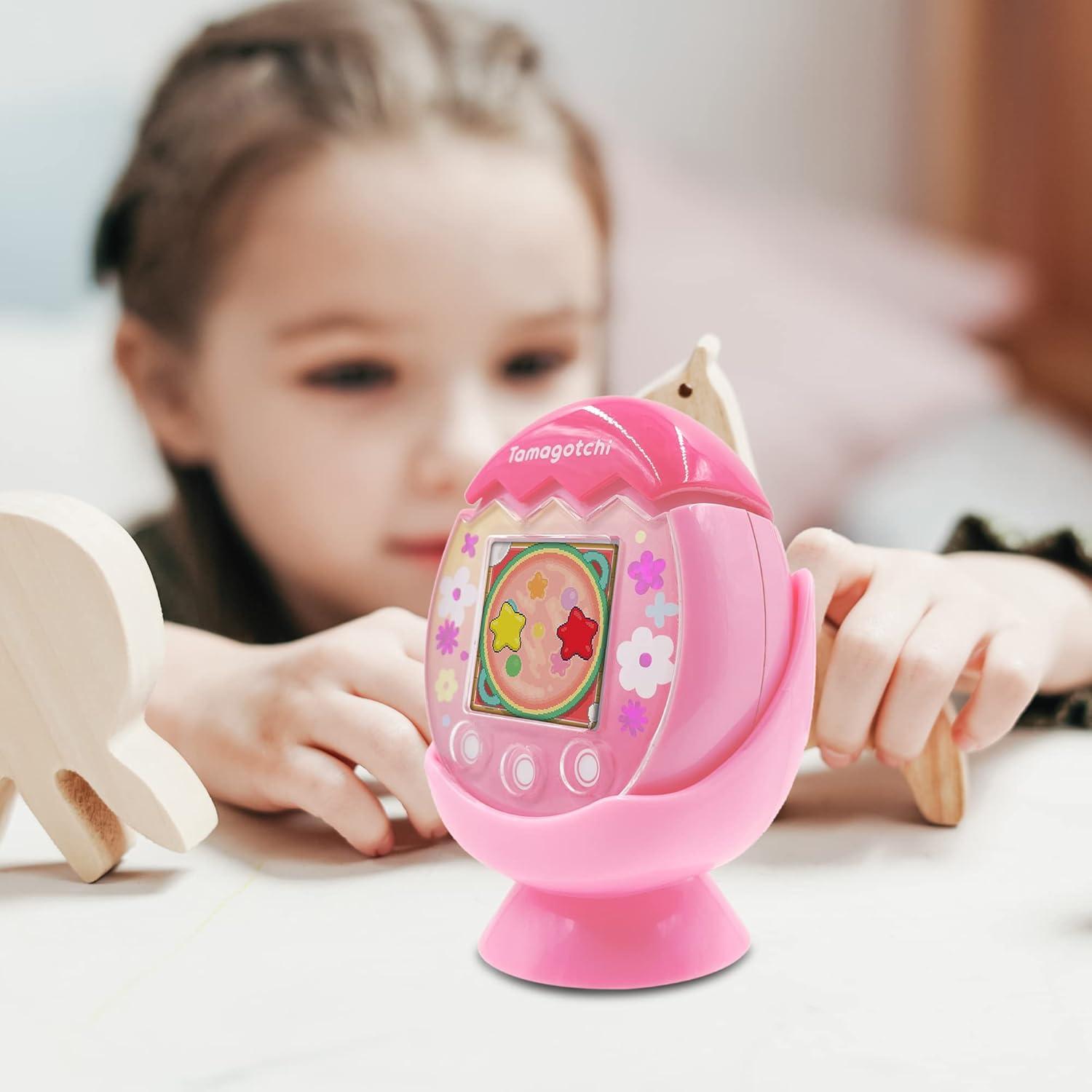 Soporte de escritorio xcivi para Tamagotchi Pix Rosa