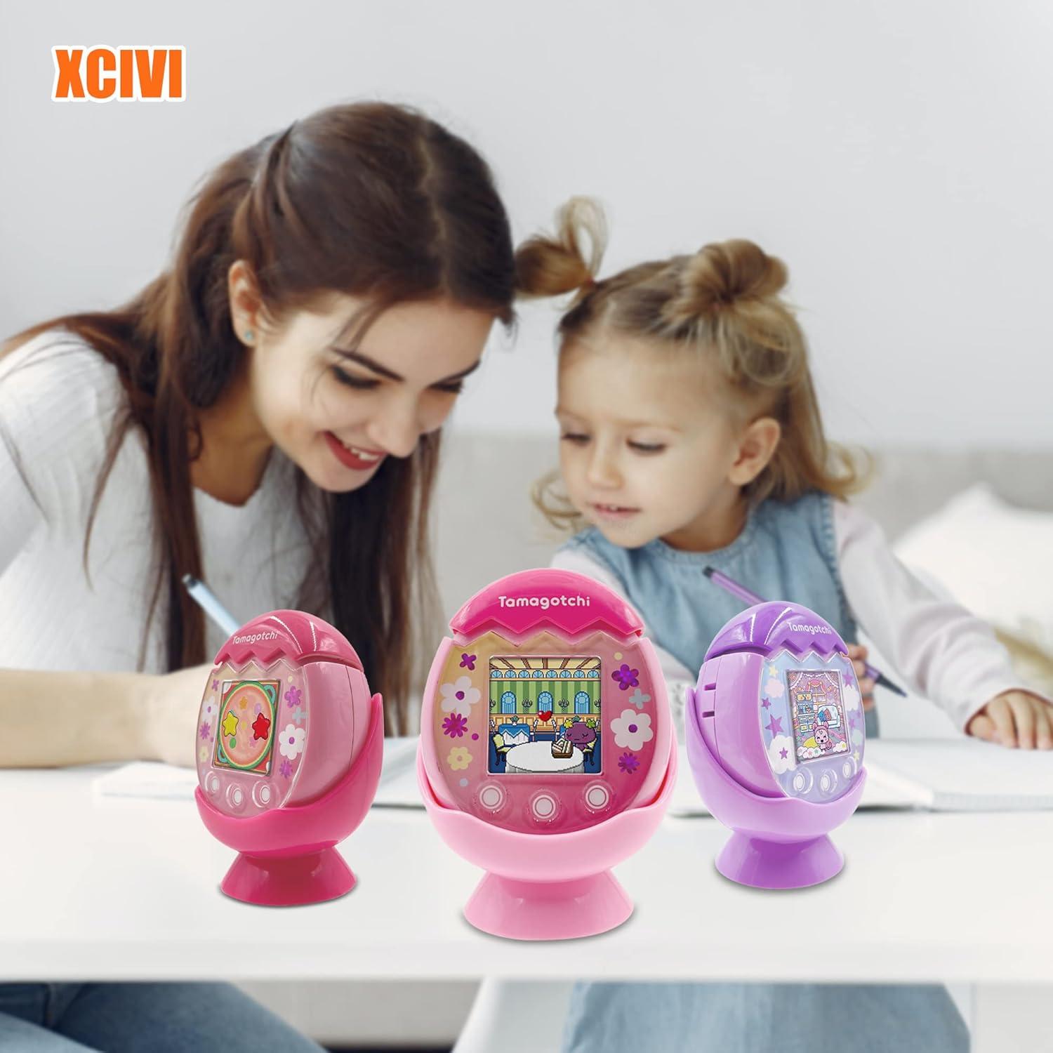 Soporte de escritorio xcivi para Tamagotchi Pix Rosa