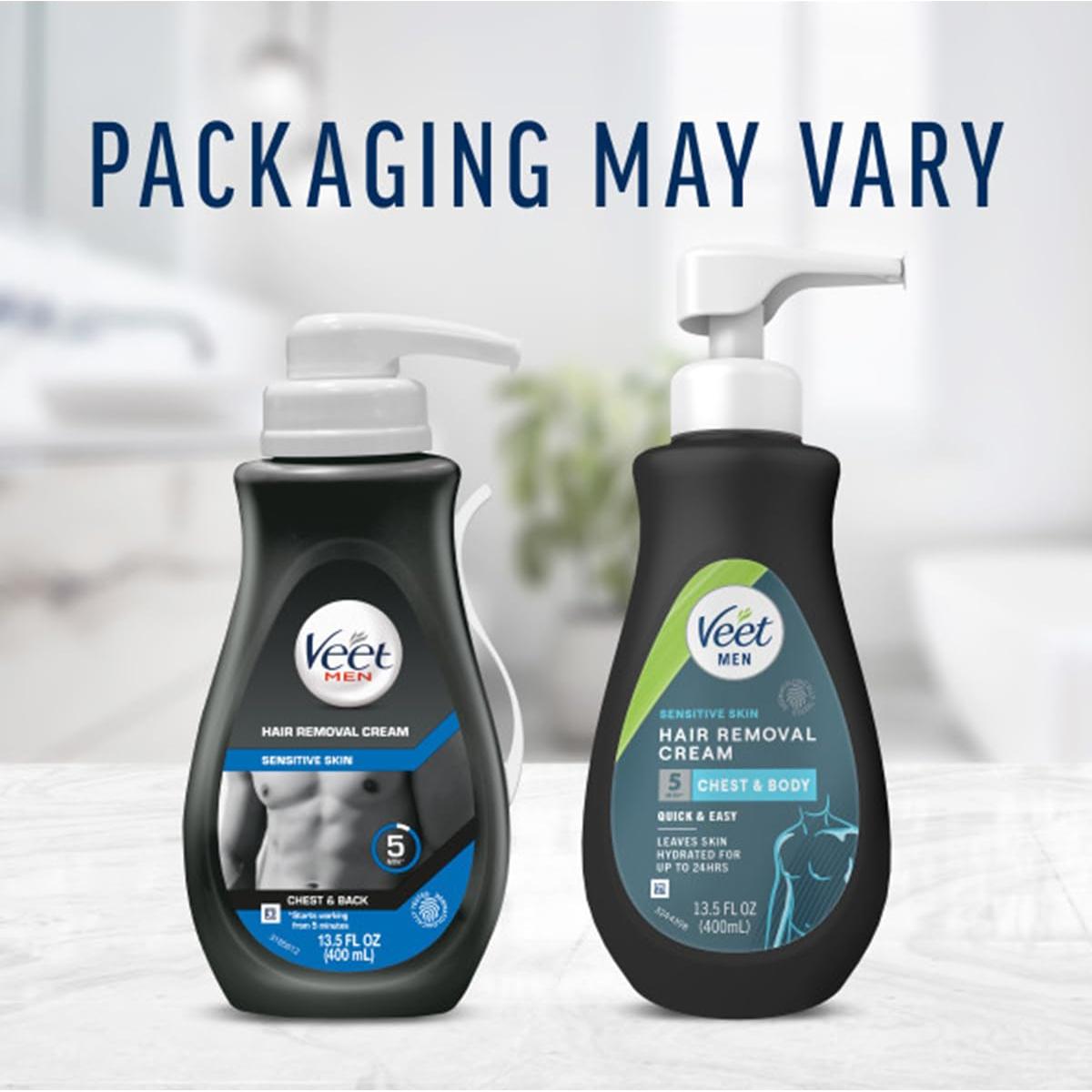 Gel Crema Depilatoria para Hombres Veet 400 ml Piel Sensible 2 Paquete