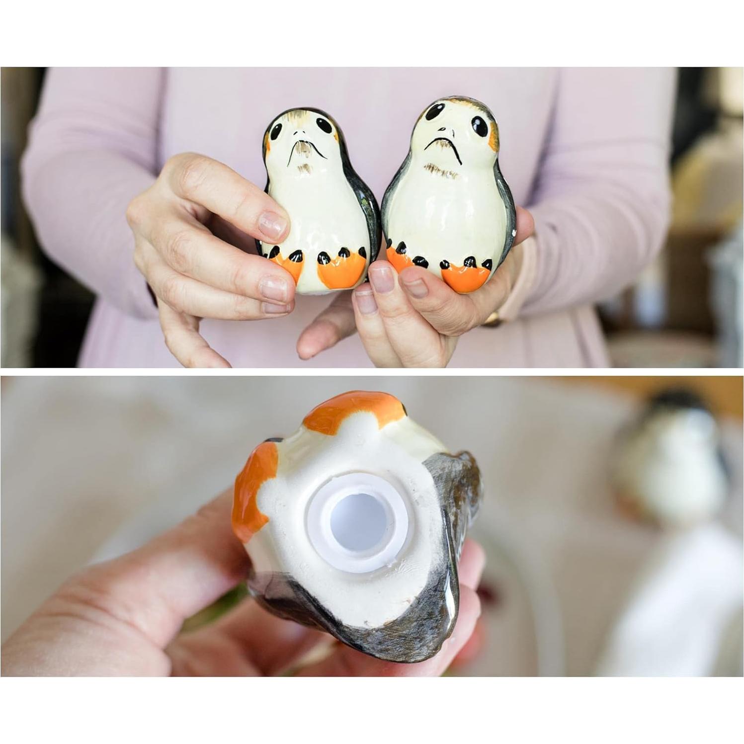 Juego de Sal y Pimienta Porgs Star Wars | Cerámica 2 Piezas