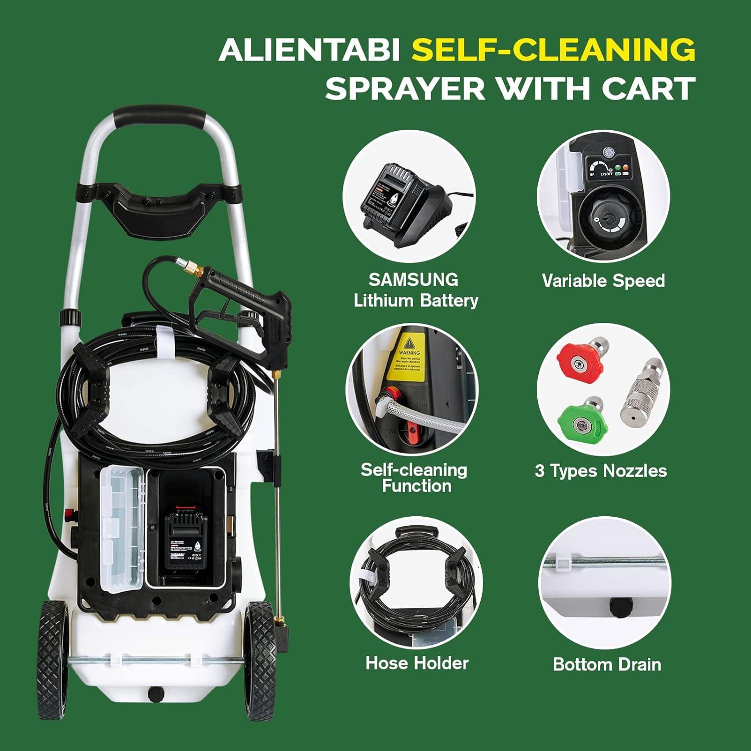 Pulverizador a Batería ALIENTABI Inventor 5.5 30L Autolimpiante