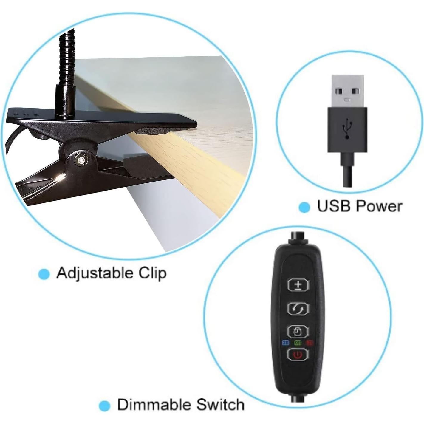 Luz de Cultivo LED Otryad 20W con Temporizador y Clip