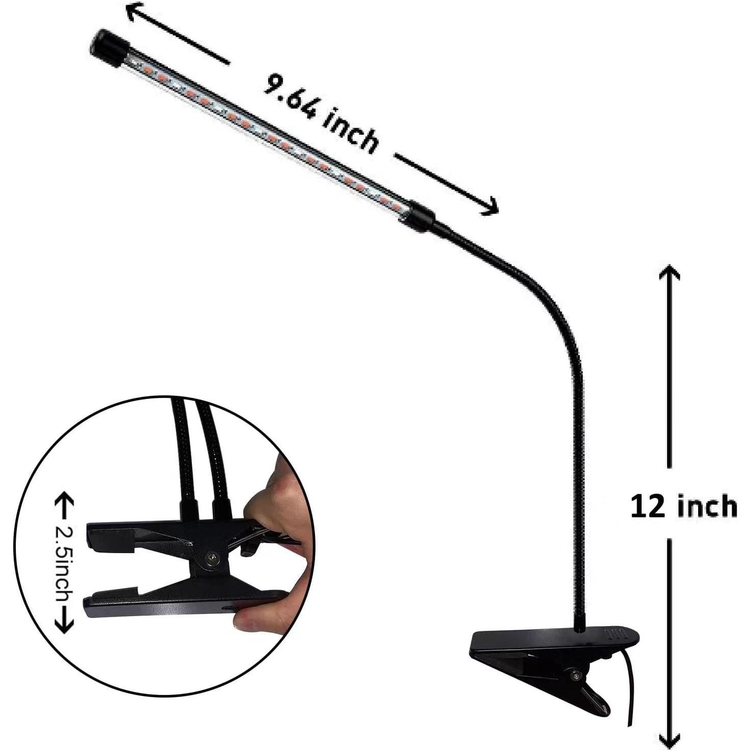 Luz de Cultivo LED Otryad 20W con Temporizador y Clip