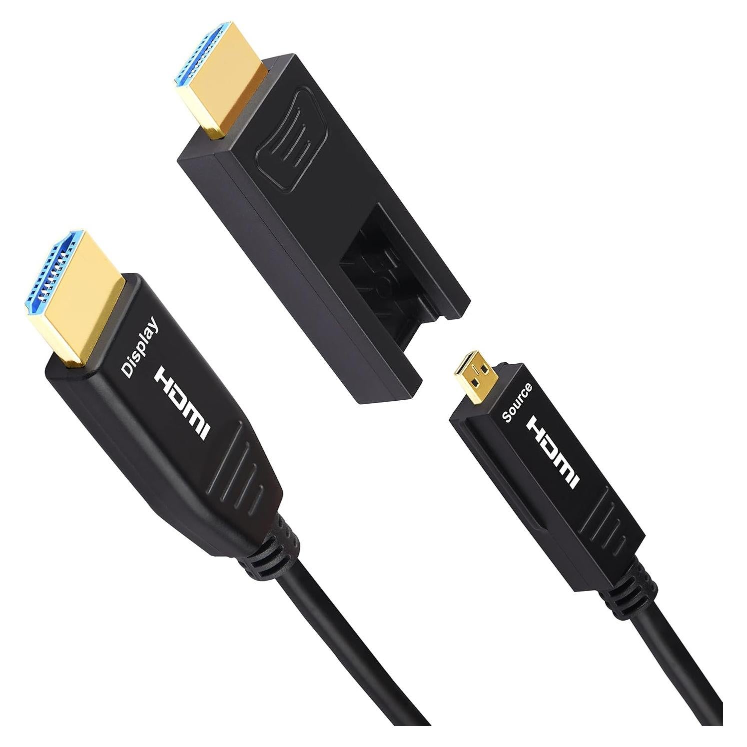 Cable de fibra óptica HDMI iBirdie 10m 4K 60Hz Micro HDMI