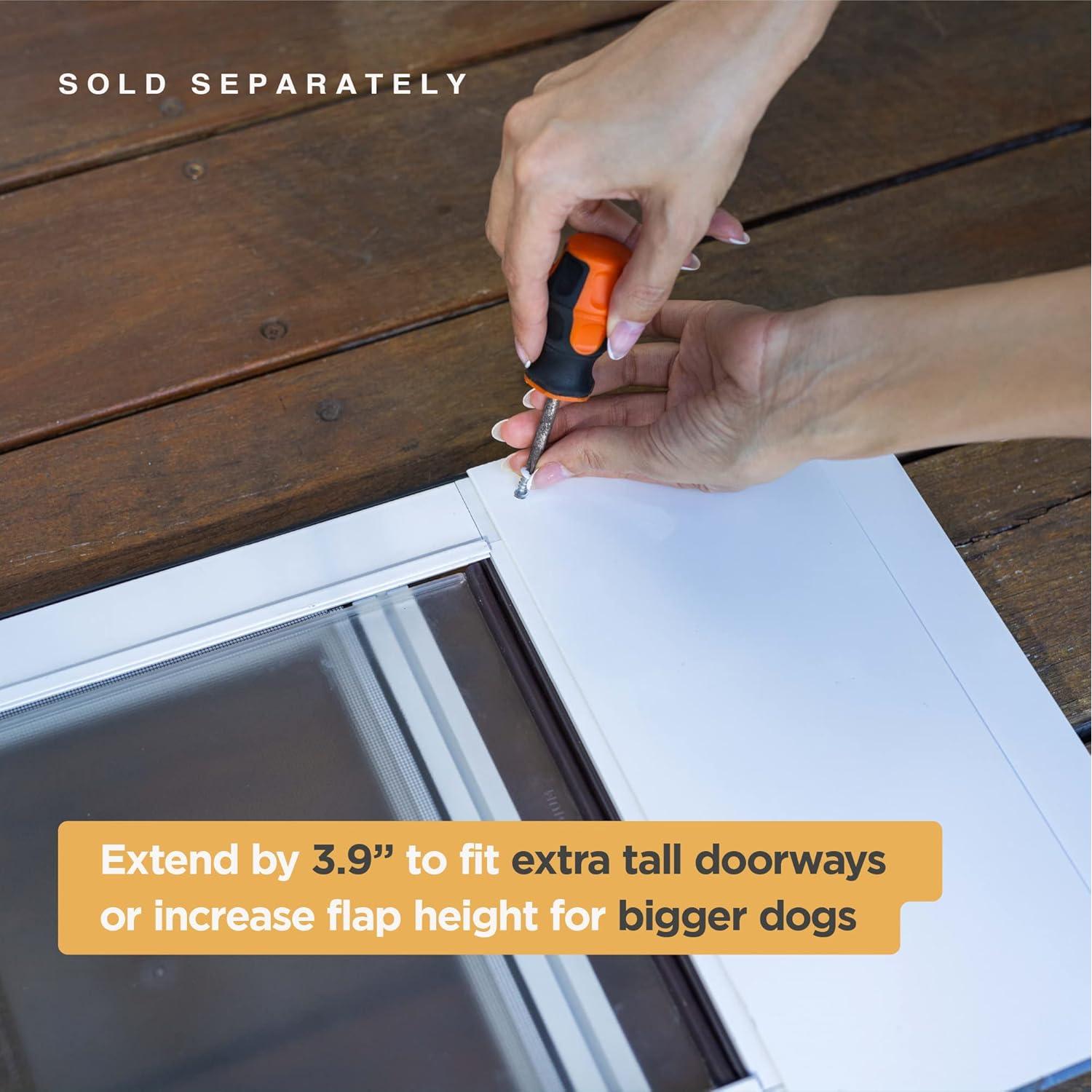 Extensión Puerta Mascotas Hakuna Pets Blanca 9.91 cm