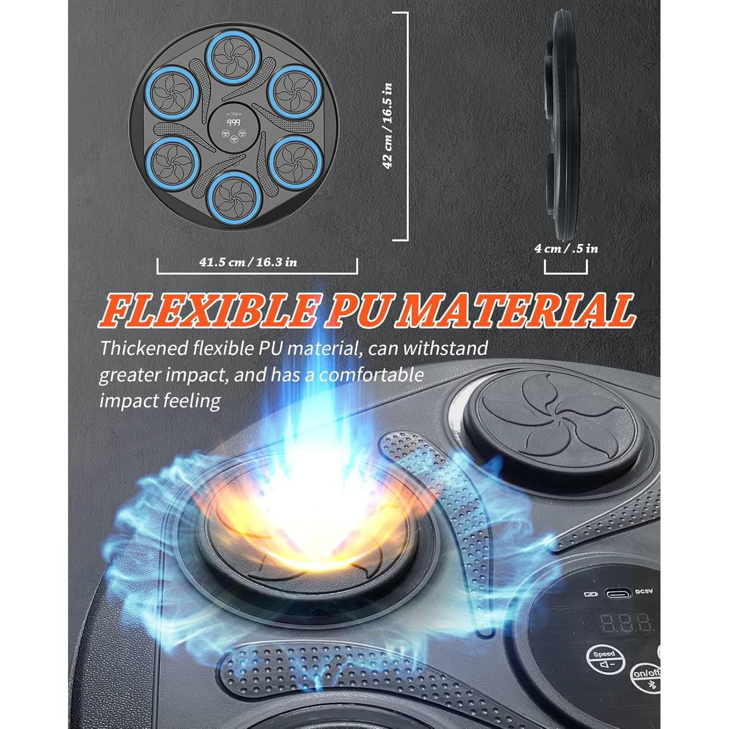 Máquina de Boxeo Musical ROIPXM Pared con Guantes 90.72 kg