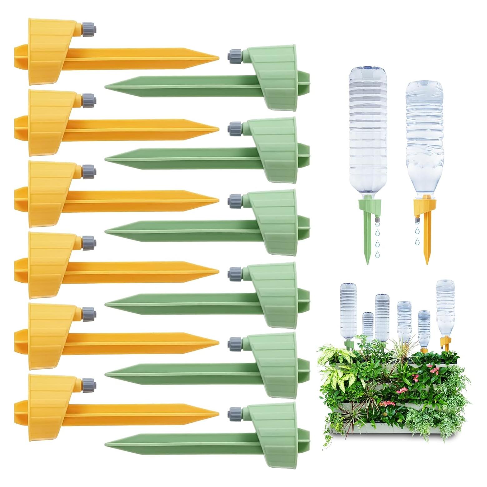 12 Picos de Autorriego Ajustables para Plantas - Riego Automático