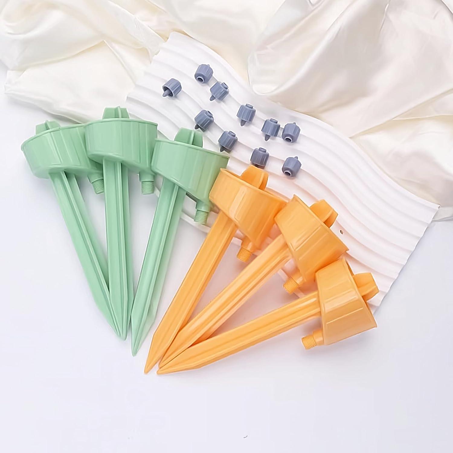 12 Picos de Autorriego Ajustables para Plantas - Riego Automático