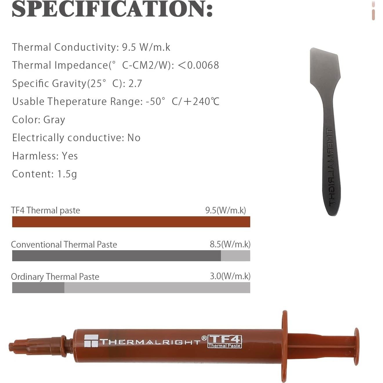 Pasta Térmica Thermalright TF4 1.5g Alta Conductividad