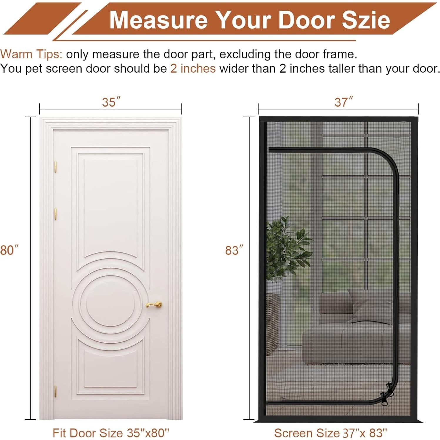 Puerta de Pantalla para Mascotas Dixutzi 37x83 cm Negra