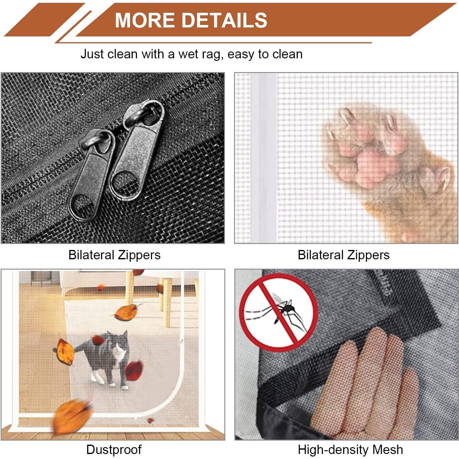 Puerta de Pantalla para Mascotas Dixutzi 37x83 cm Negra