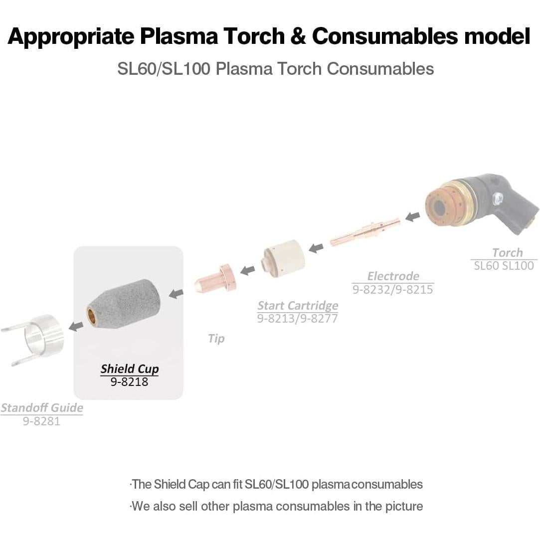 Capucha de Escudo WeldingStop 9-8218 para Plasma SL60 SL100