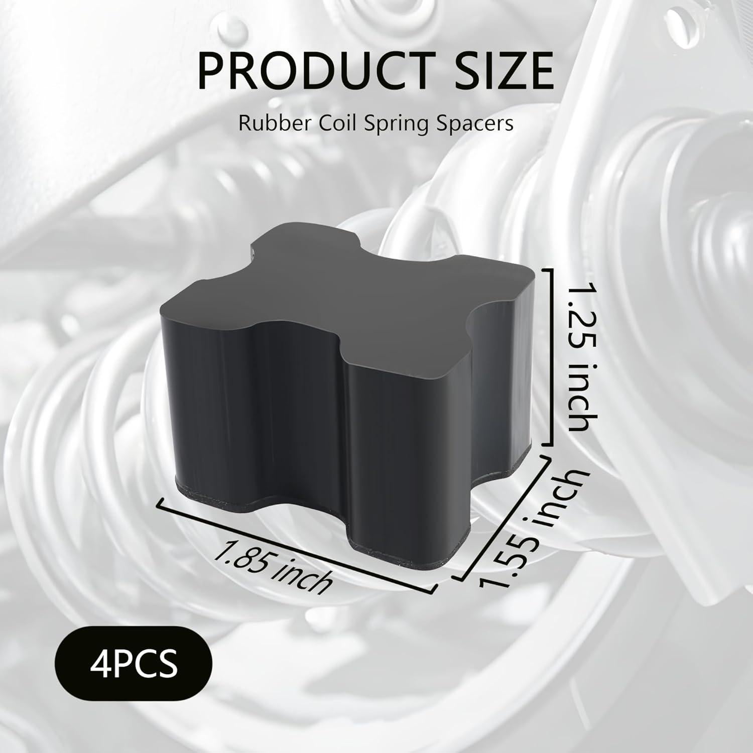 Espaciadores de Resortes de Bobina Stacool 4PCS Caucho 25-38mm