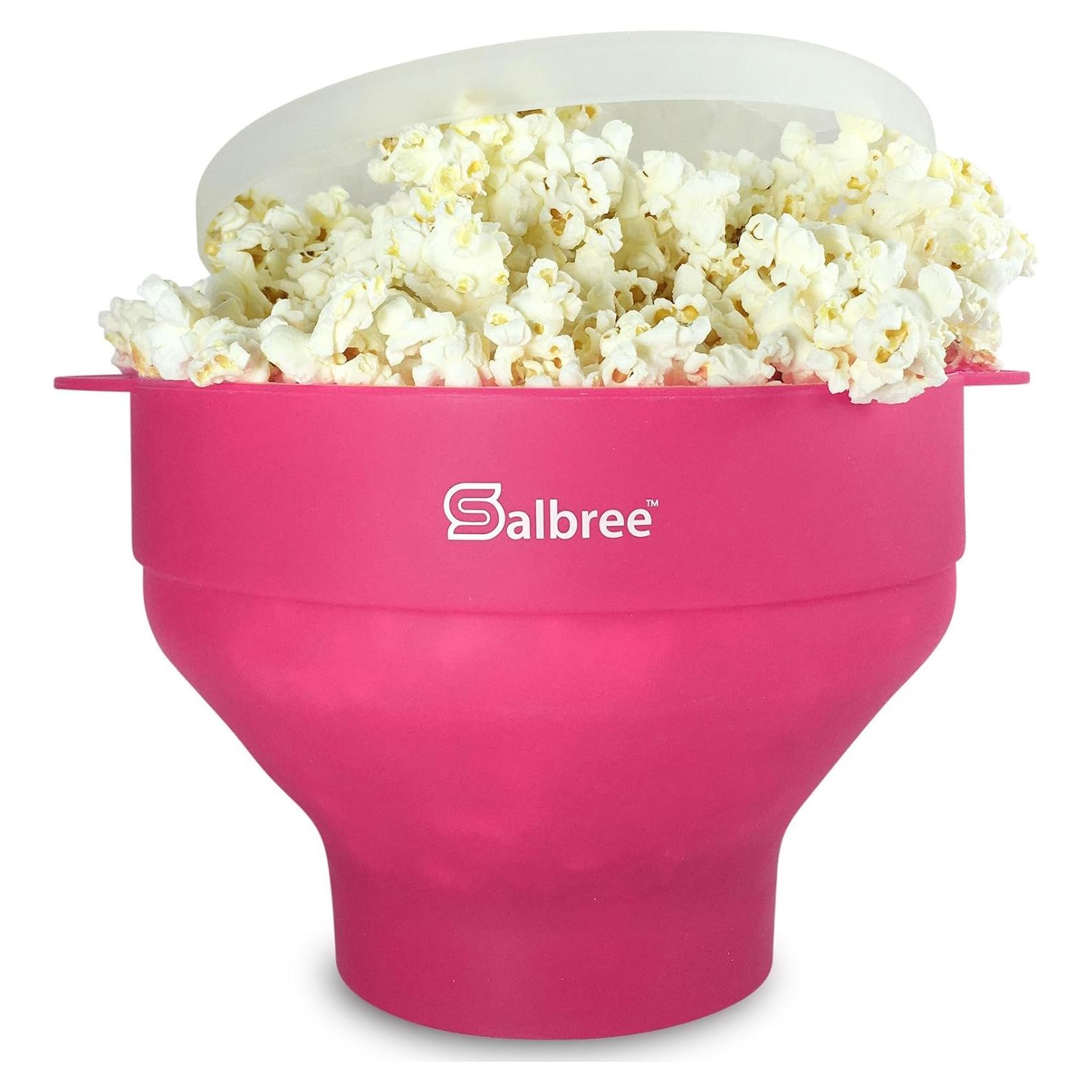 Máquina de Palomitas Salbree Silicona Plegable 16 Tazas Magenta