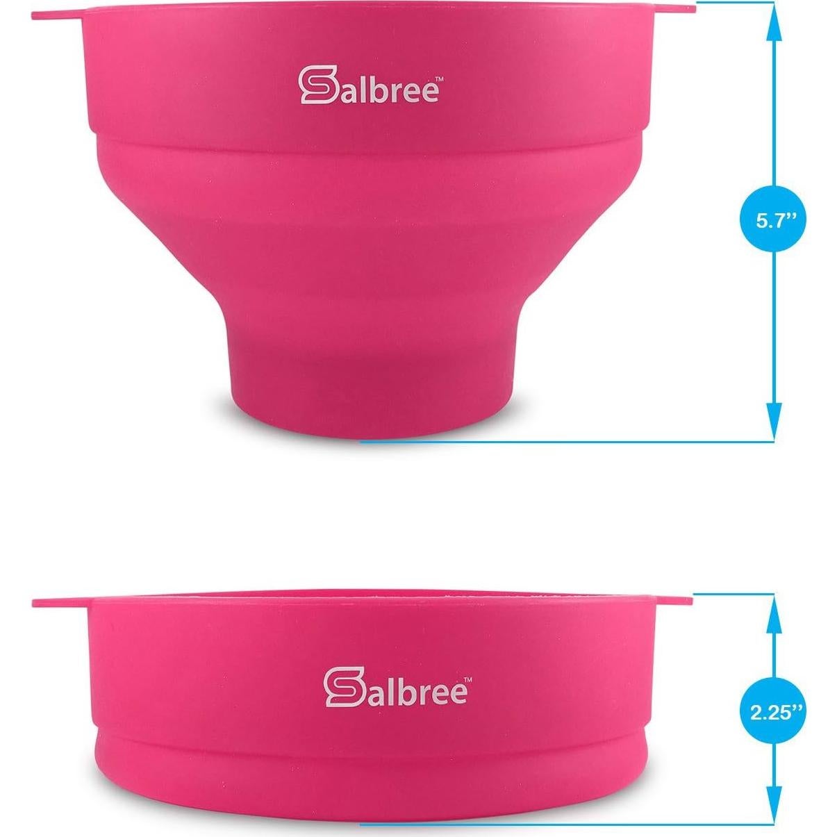 Máquina de Palomitas Salbree Silicona Plegable 16 Tazas Magenta