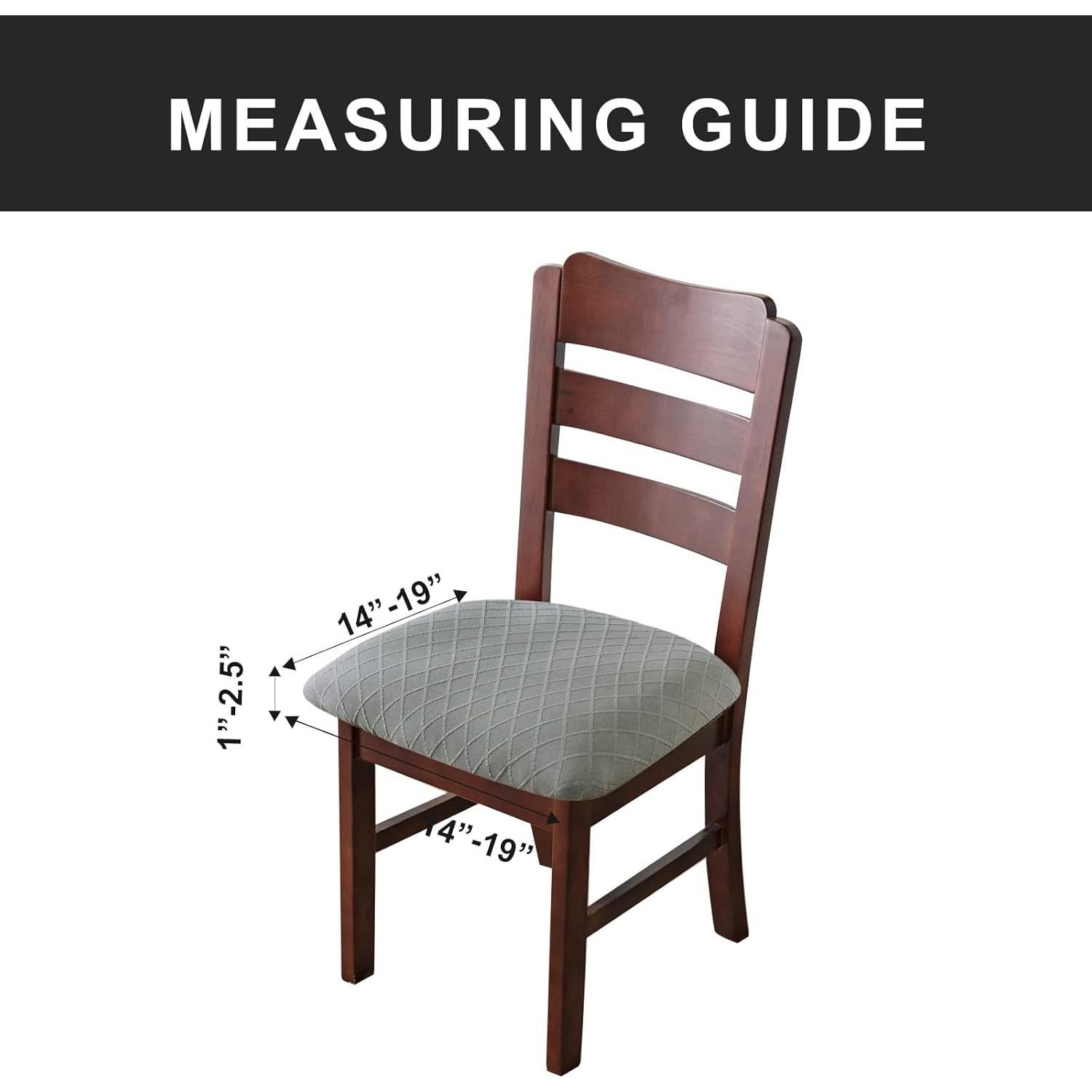 Cubiertas de Sillas Impermeables Genina Gris 6 Pzs