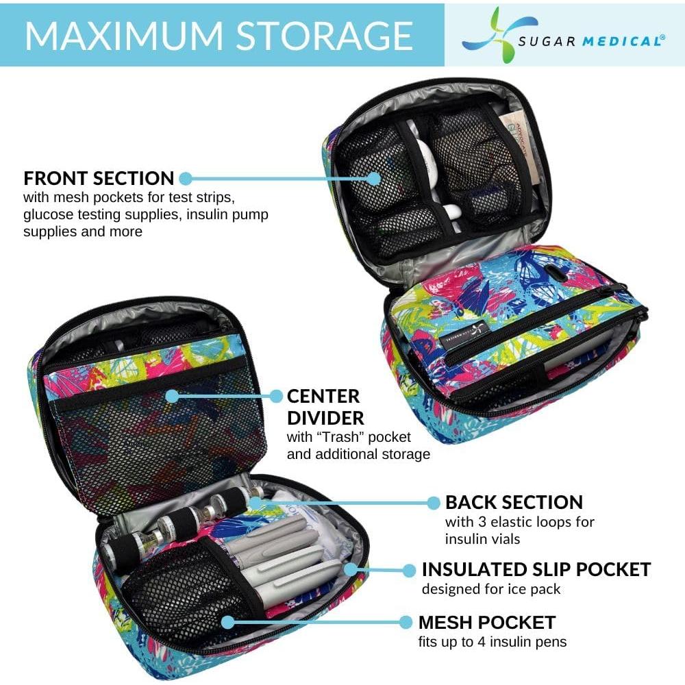 Organizador de Diabetes Sugar Medical 20x14x6 cm Aislado