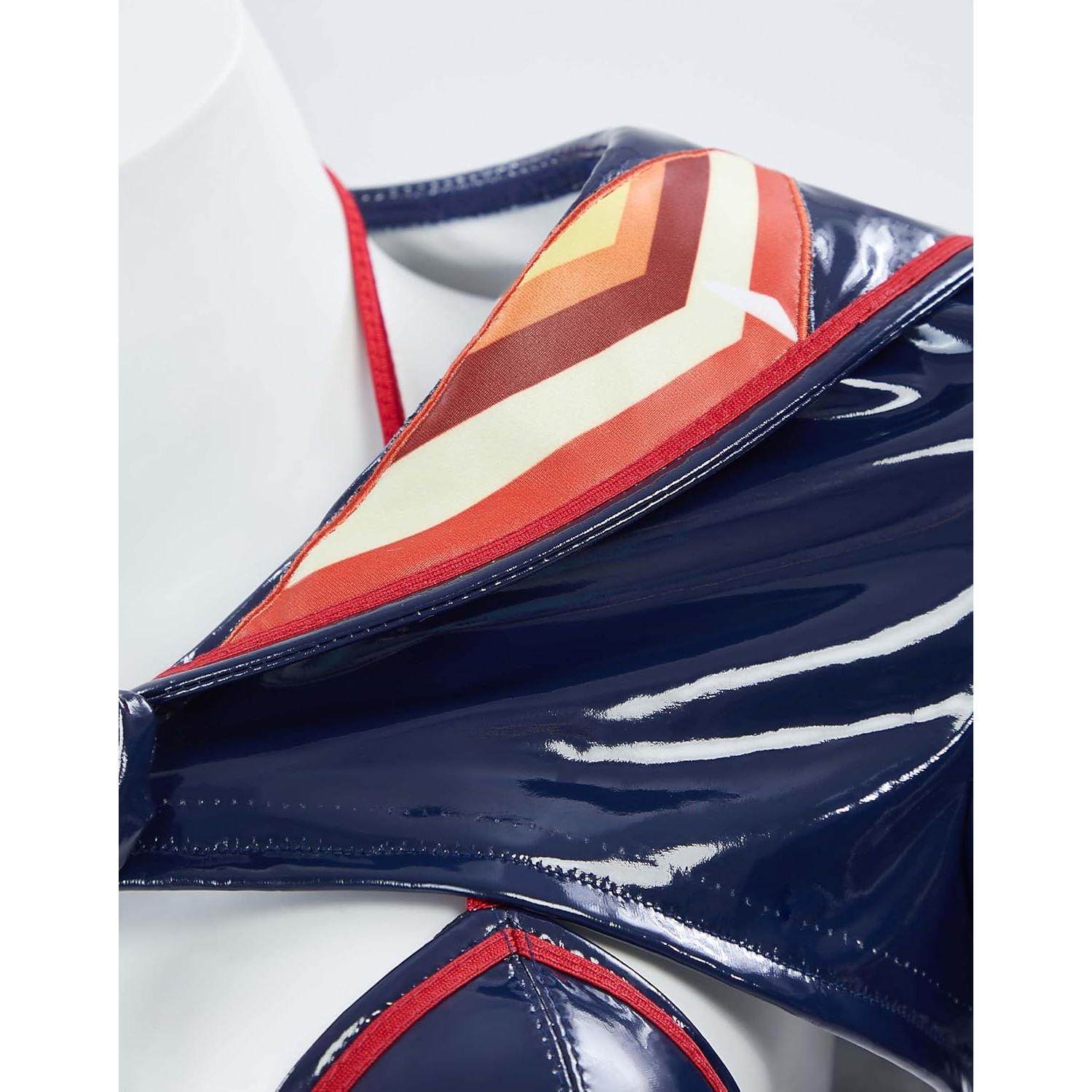 Disfraz de Cosplay Mujer Azul Oscuro con Falda y Guantes