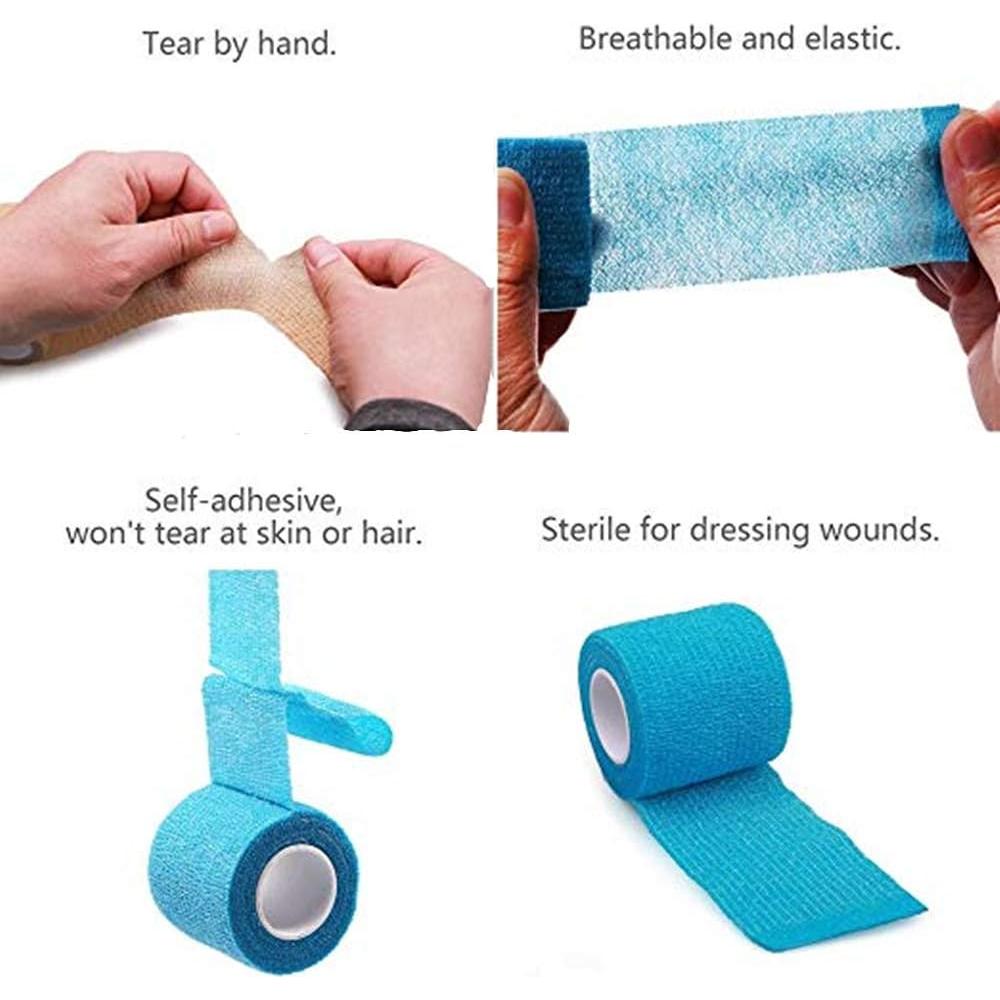 Cinta de Vendaje Elástico Autoadhesiva B&S FEEL 5cm x 4.5m - 12 Rollos