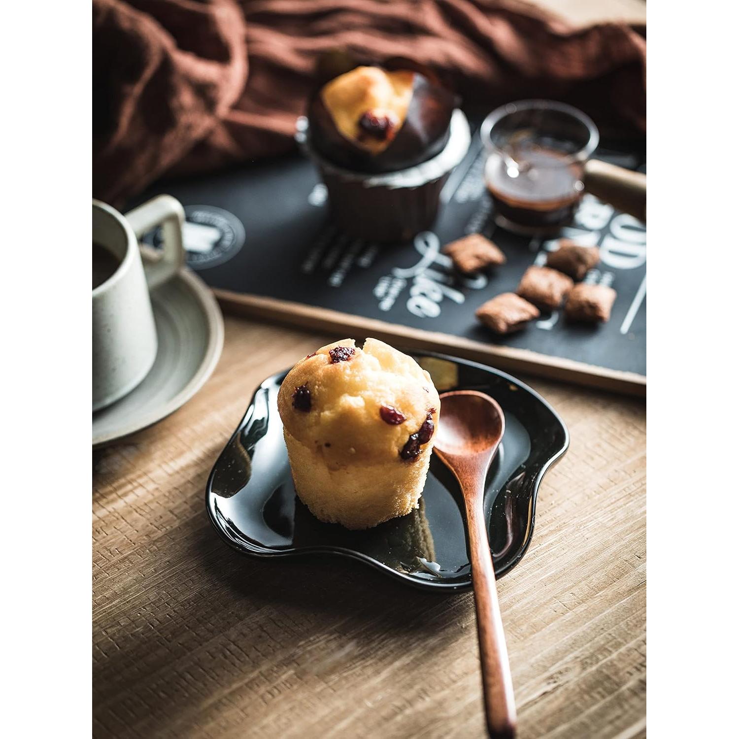 Reposacucharas de Cerámica Cormomu Negro 13x13 cm Resistente