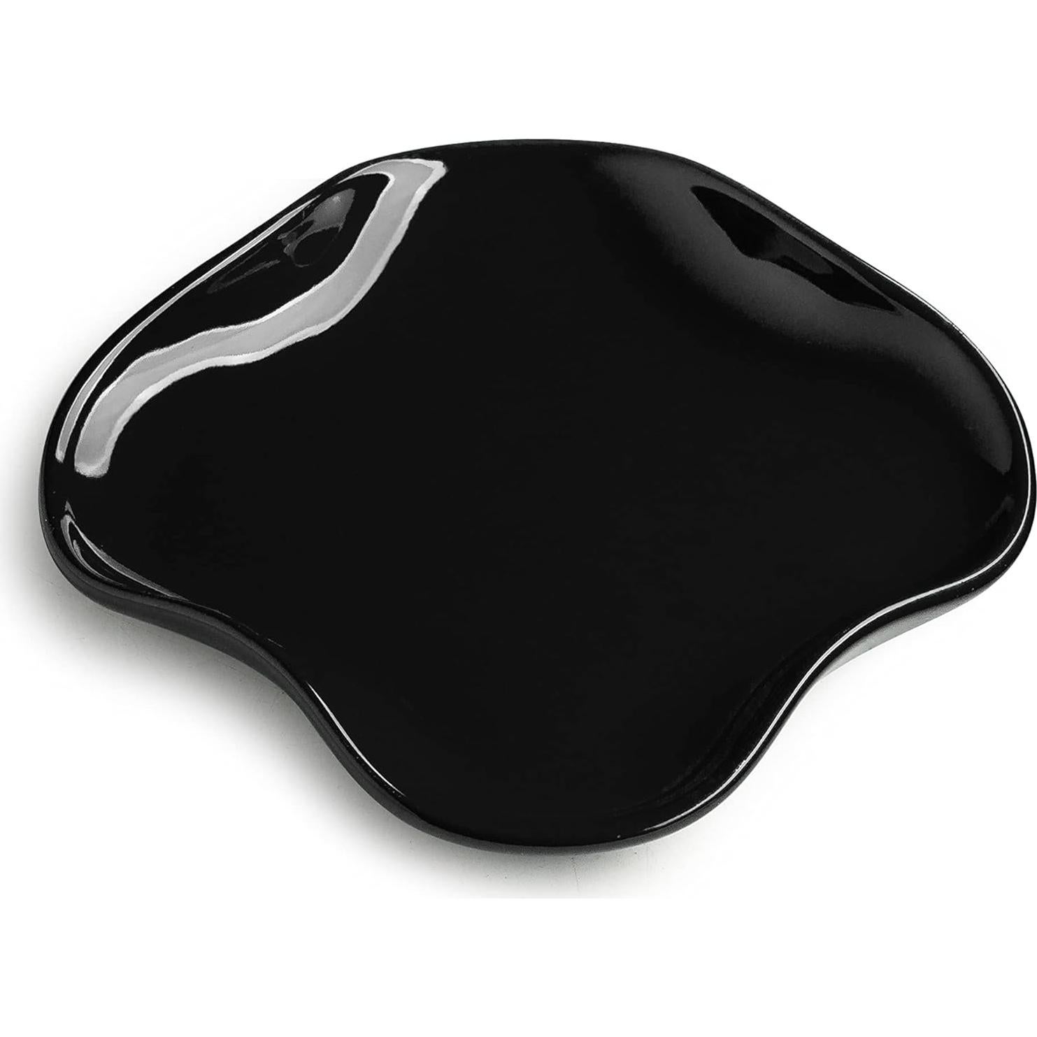 Reposacucharas de Cerámica Cormomu Negro 13x13 cm Resistente