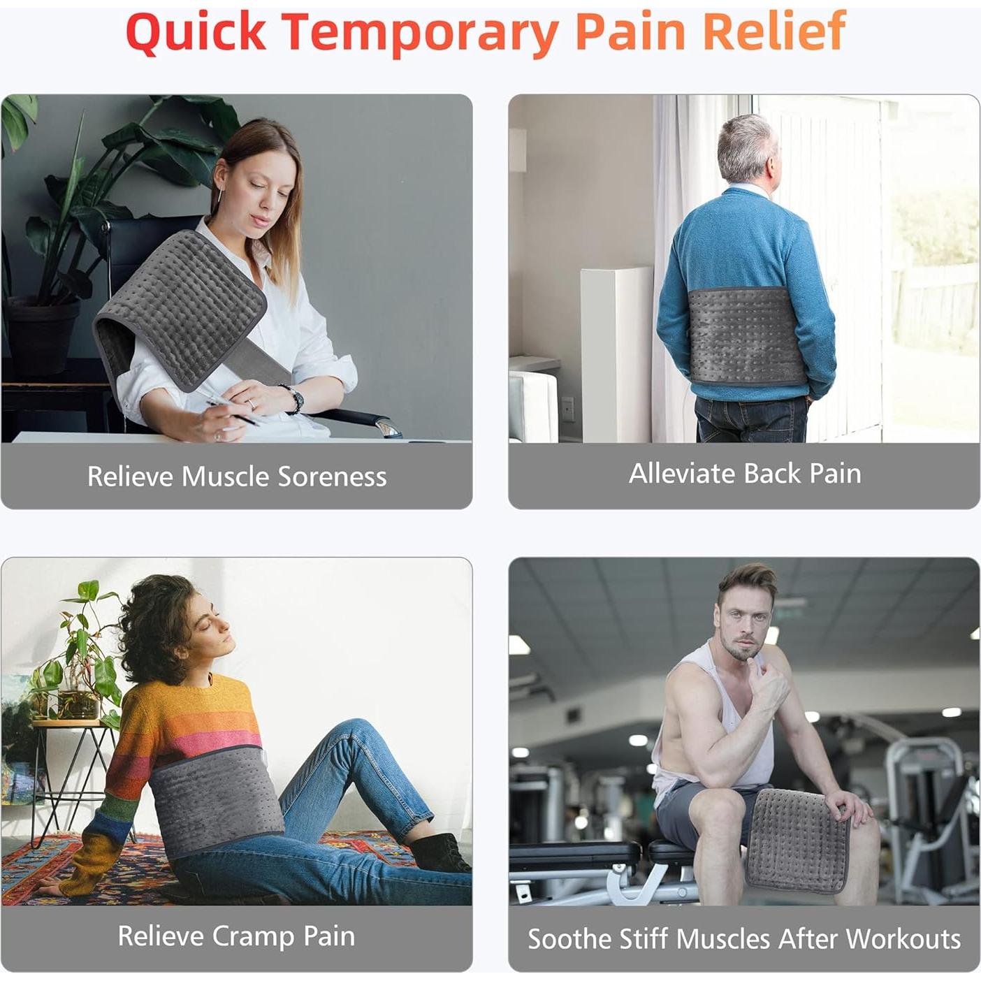 Almohadilla Térmica Comfier CF-019F3 12x24" 6 Niveles Calor