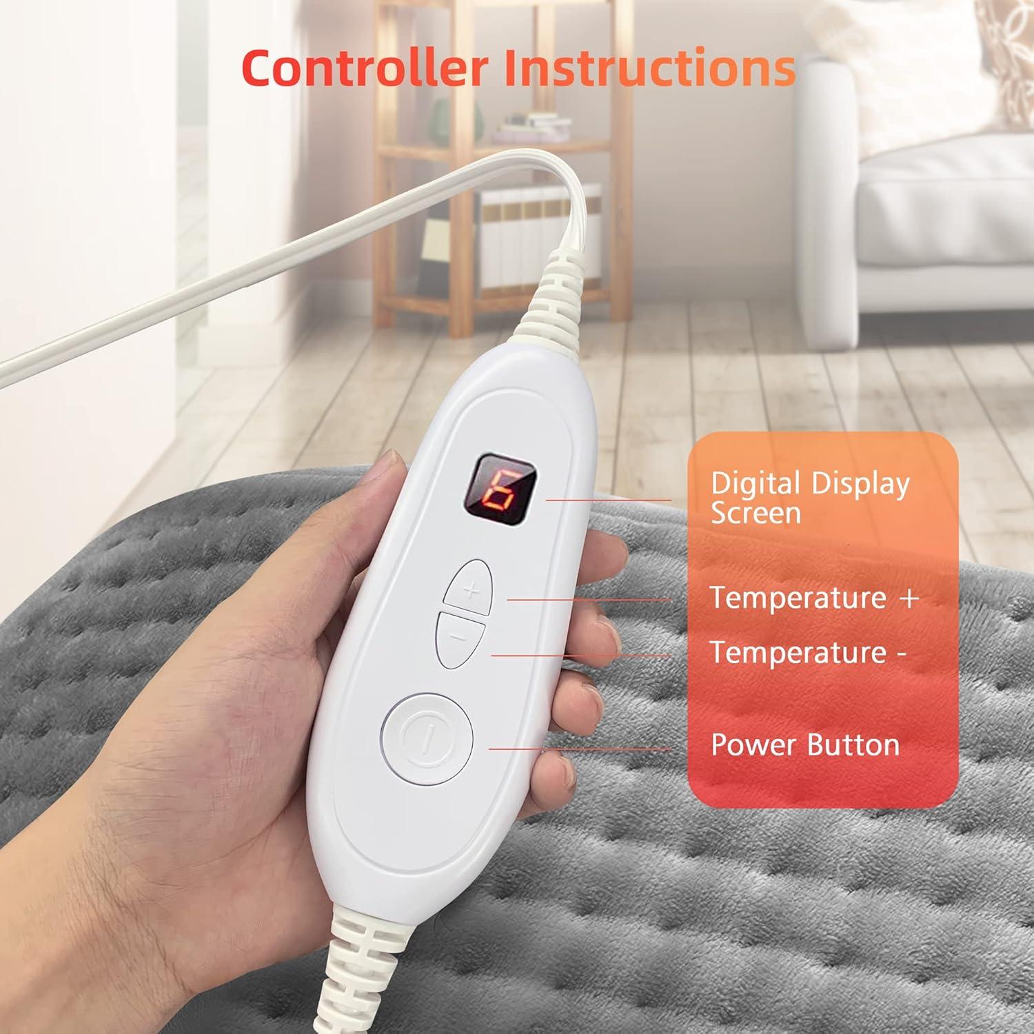 Almohadilla Térmica Comfier CF-019F3 12x24" 6 Niveles Calor