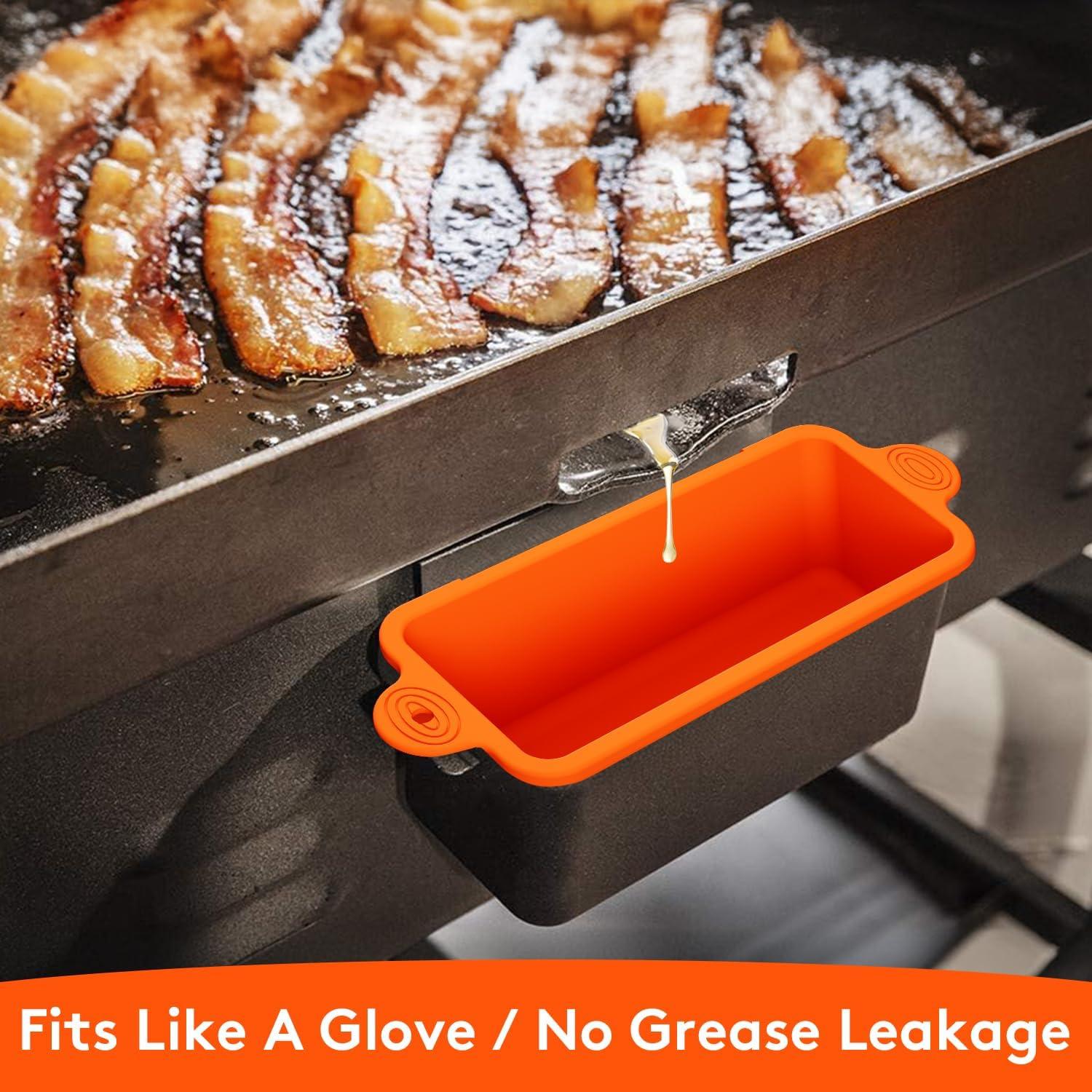 Forros de Taza de Grasa de Silicona MICNOI para Parrilla 36-17"