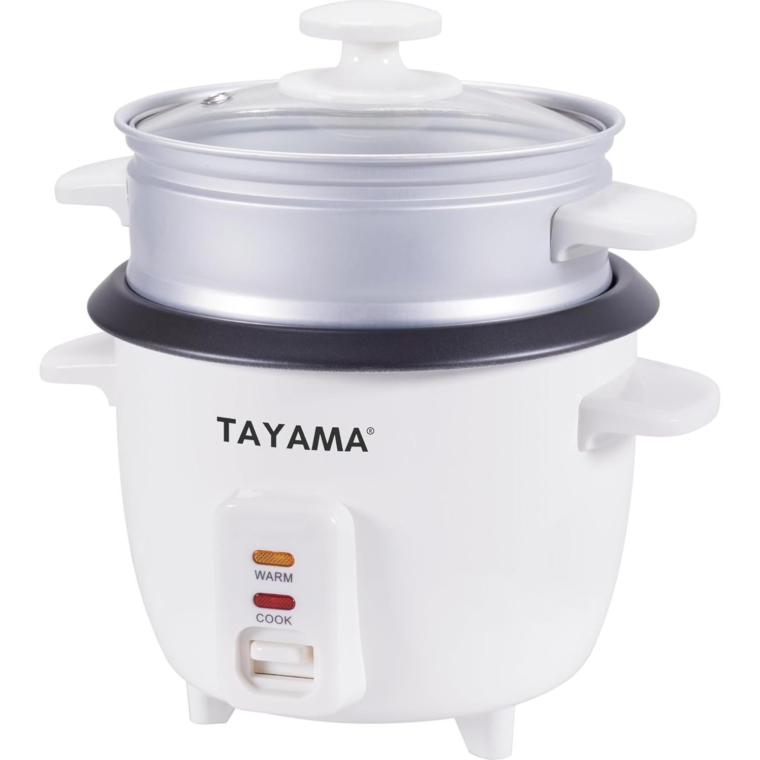 Olla Arrocera Tayama RC-8R 8 Tazas Blanca con Vaporera