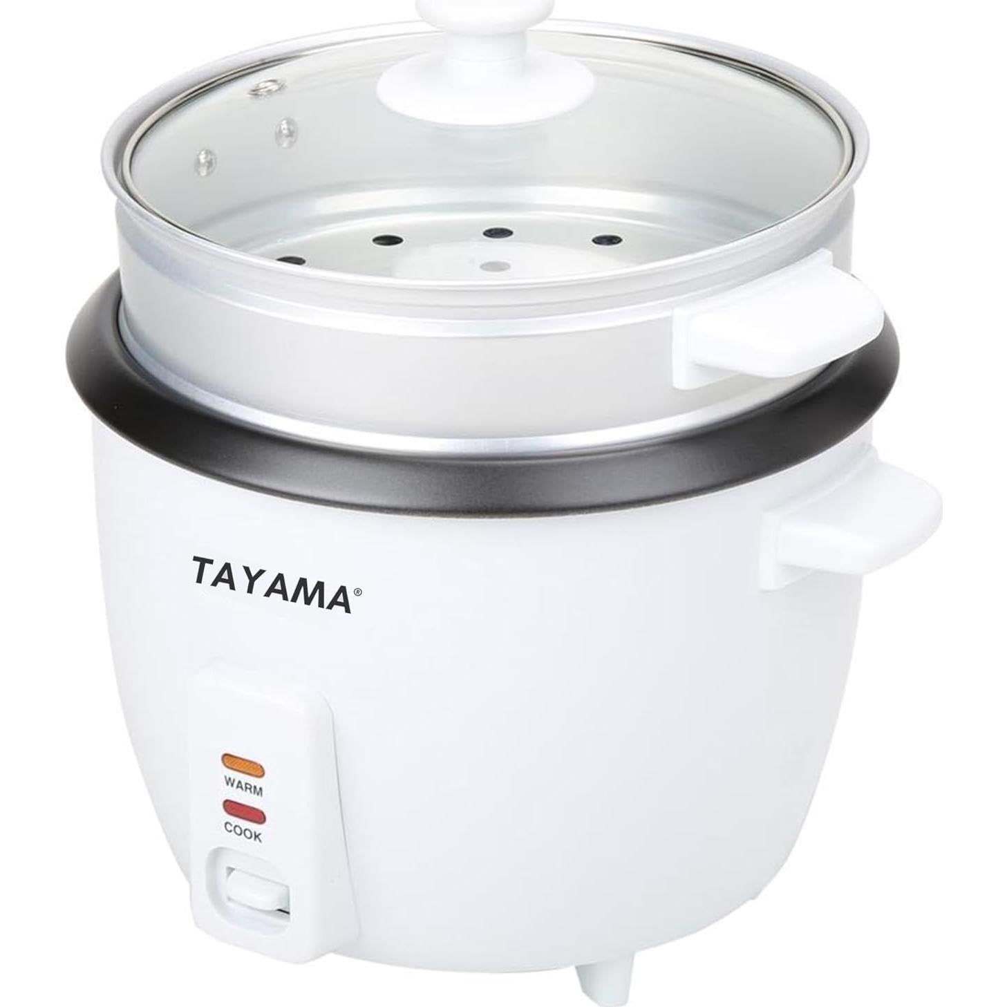 Olla Arrocera Tayama RC-8R 8 Tazas Blanca con Vaporera