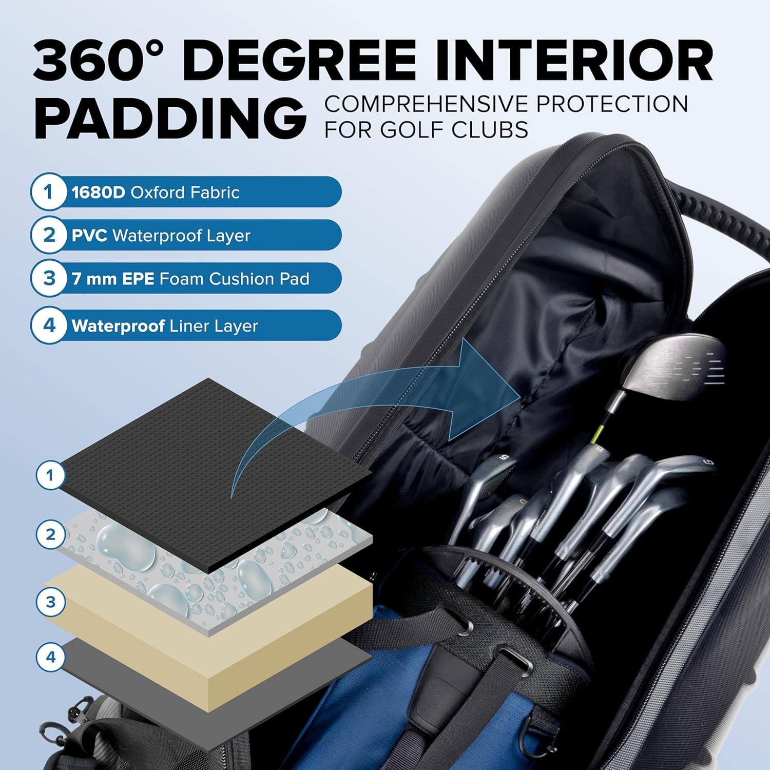 Bolsa de Viaje para Golf NovaTour - Tapa Dura, 138 cm