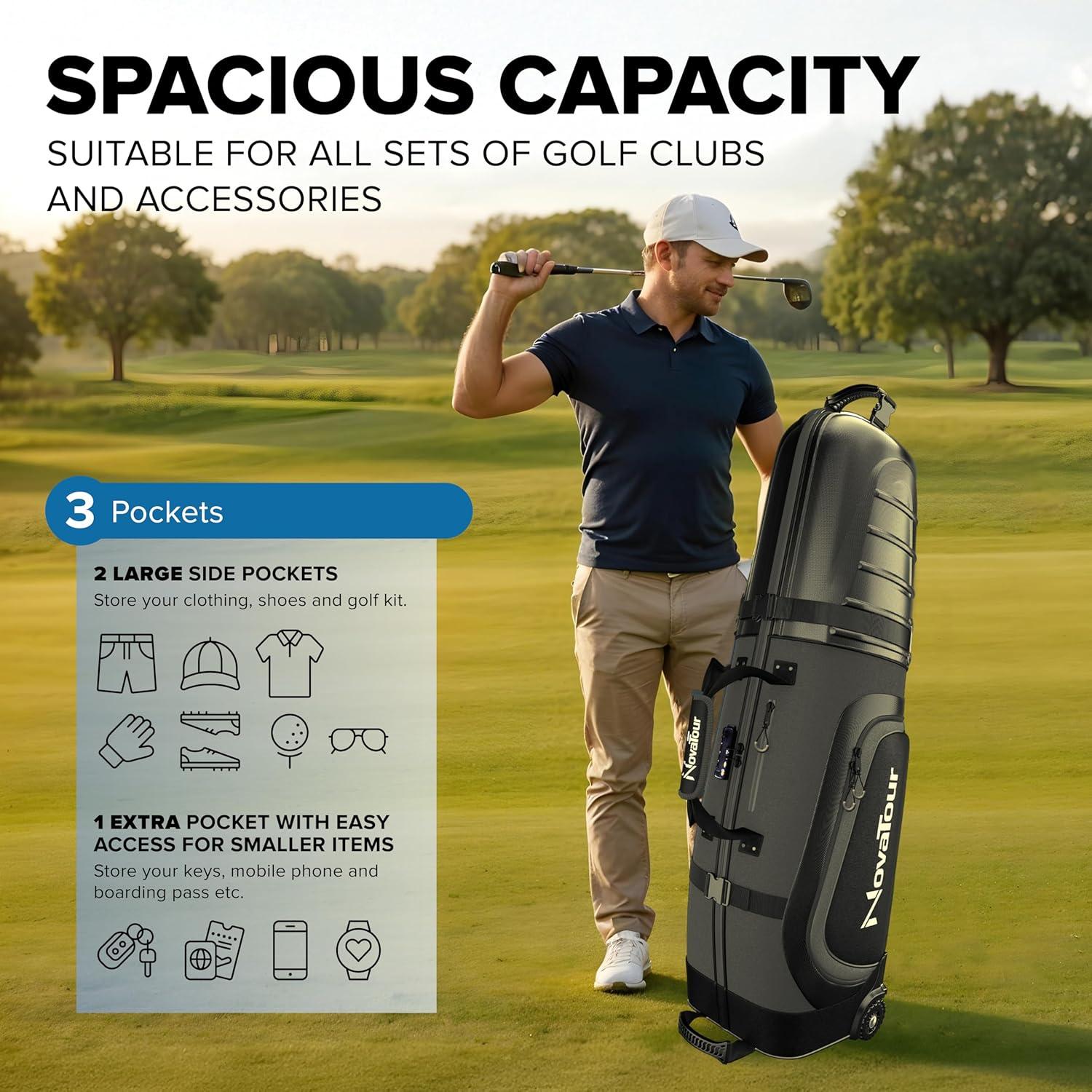 Bolsa de Viaje para Golf NovaTour - Tapa Dura, 138 cm