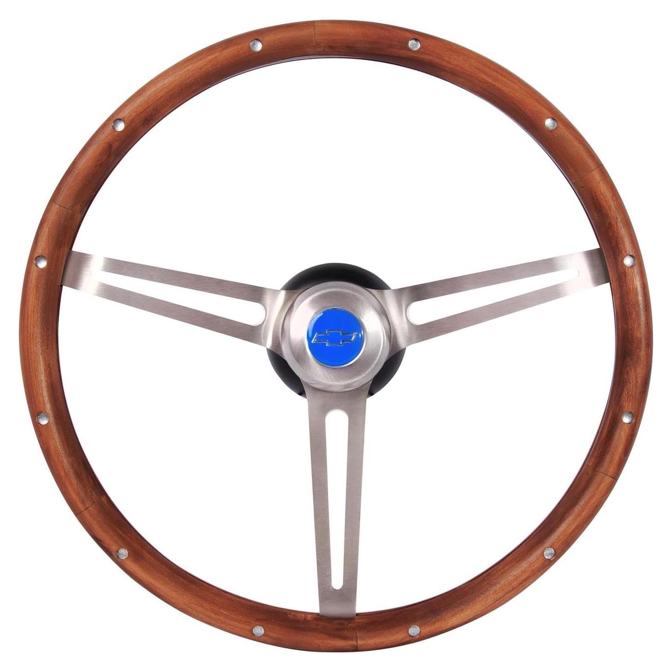 Volante Grant Clásico GM 38 cm Madera Nogal 3 Radios