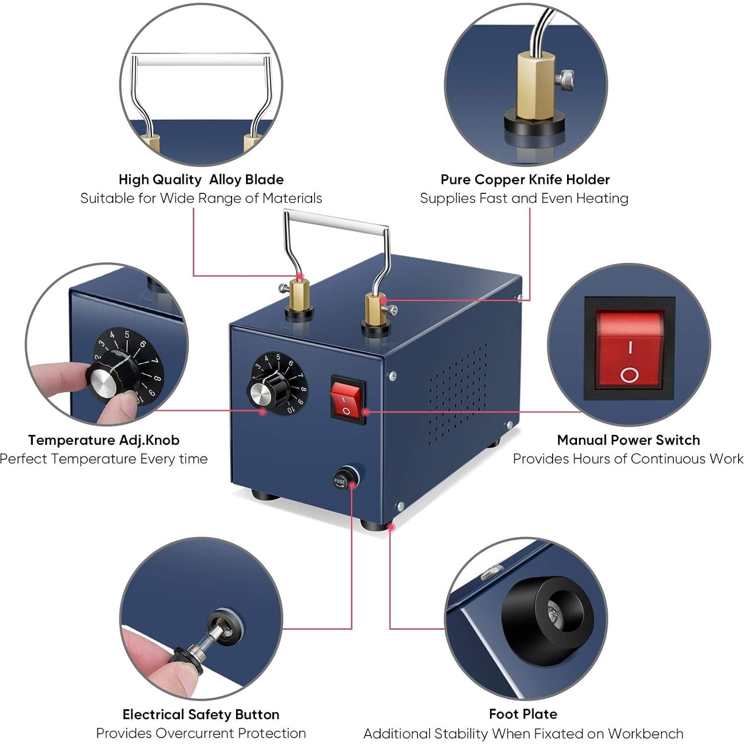 Cortador Eléctrico ROMECH RM-025 120W para Tela y Cuerda