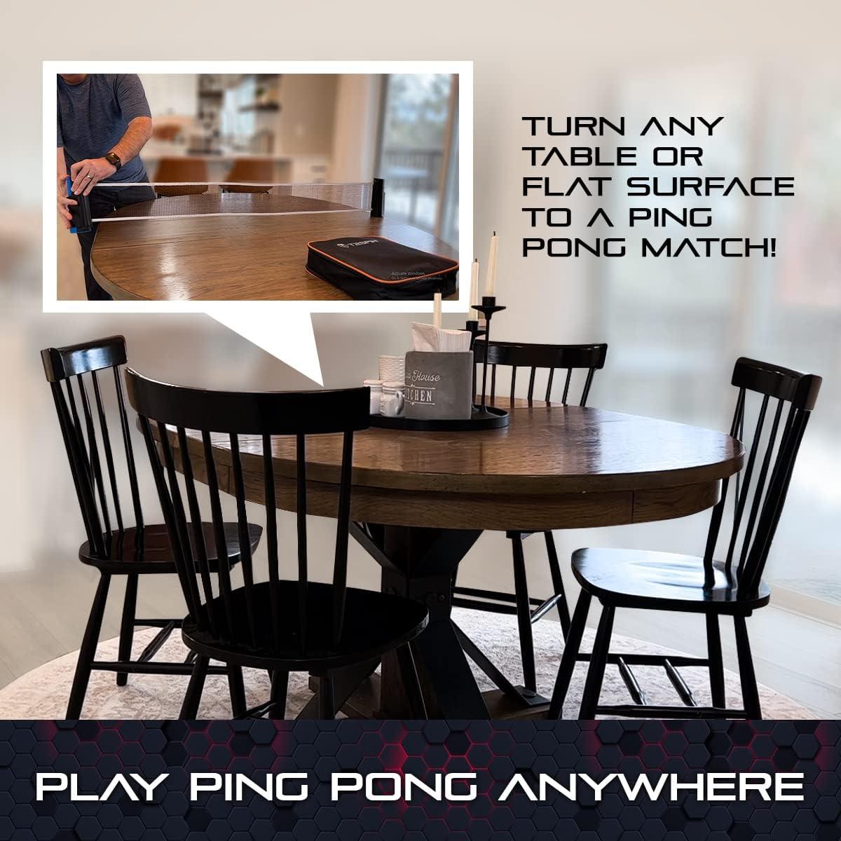 Red de Ping Pong Retráctil T2Spin - Portátil y Ajustable