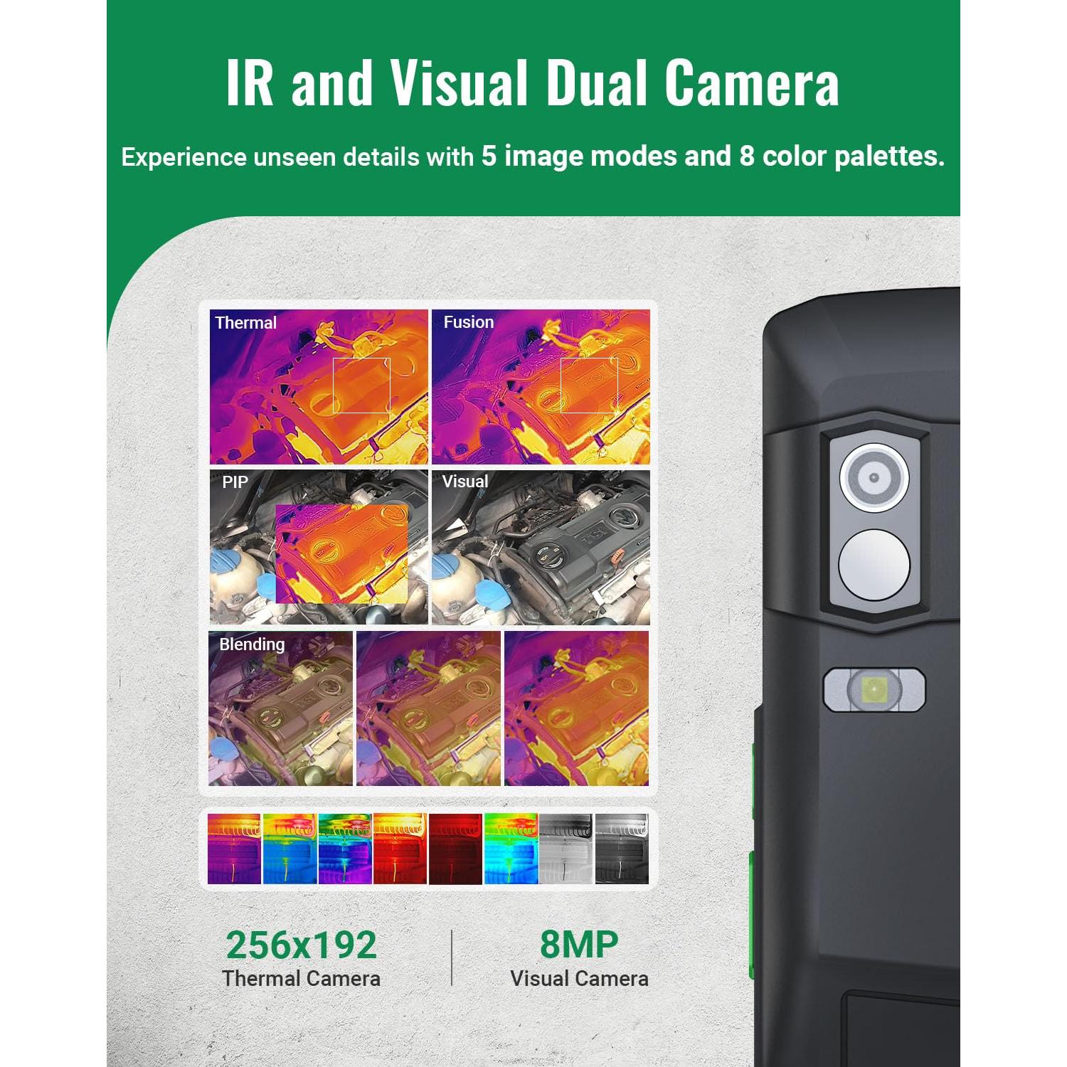 Cámara Térmica HSFTOOLS P2W 256x192 IR 8MP Wi-Fi